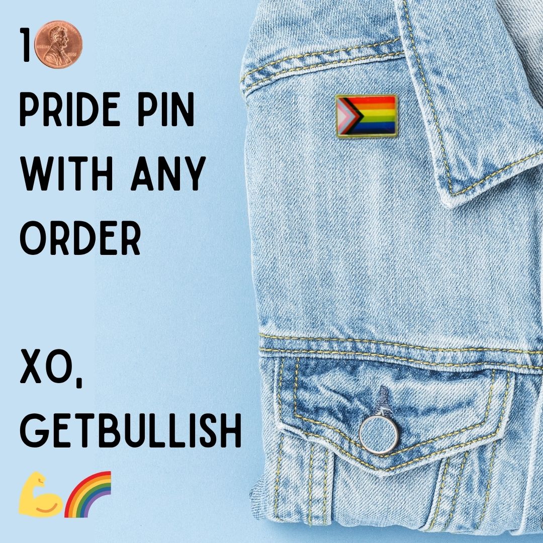 1 Cent with Any Order: LGBTQ Progress Pride Flag Pin โค๏ธ๐งก๐๐๐๐