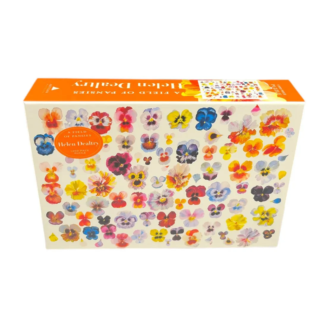 A Field of Pansies 1,000-Piece Jigsaw Puzzle | Watercolor Floral Puzzle by Helen Dealtry - Image 6