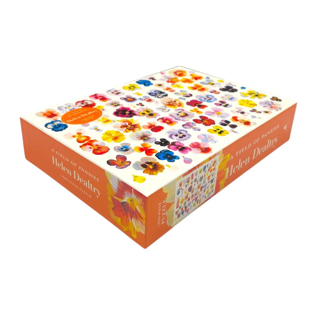 A Field of Pansies 1,000-Piece Jigsaw Puzzle | Watercolor Floral Puzzle by Helen Dealtry - Image 7