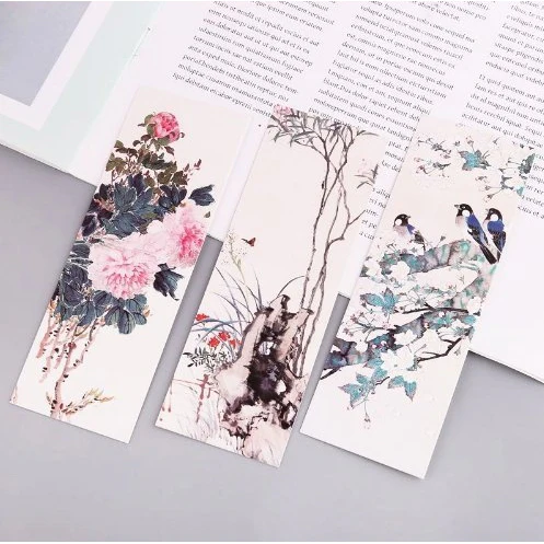 Painterly Flower and Bird Fine Art Style Bookmarks Pack of 30 - Image 3
