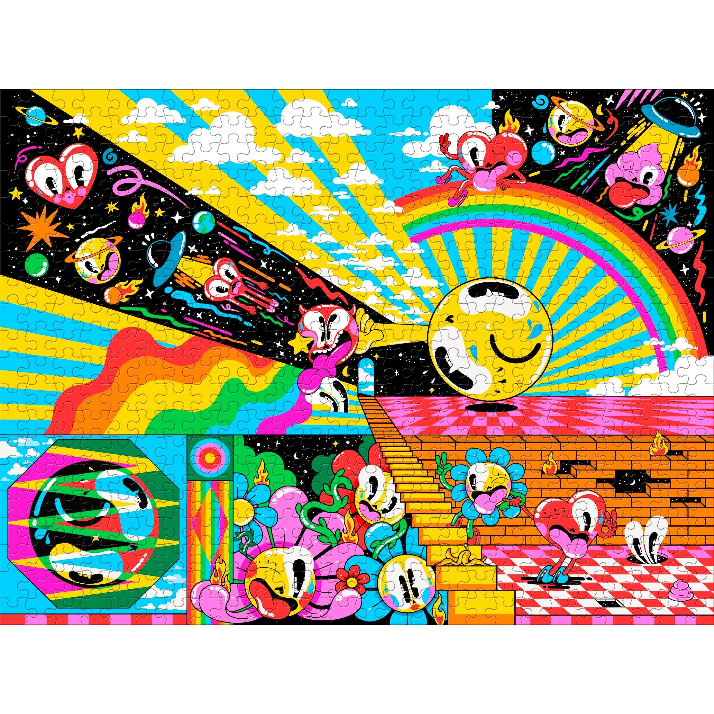 Dreamland: A 500-Piece Jigsaw Puzzle & Sticker Sheet | Pop Art Puzzle by Hattie Stewart - Image 12
