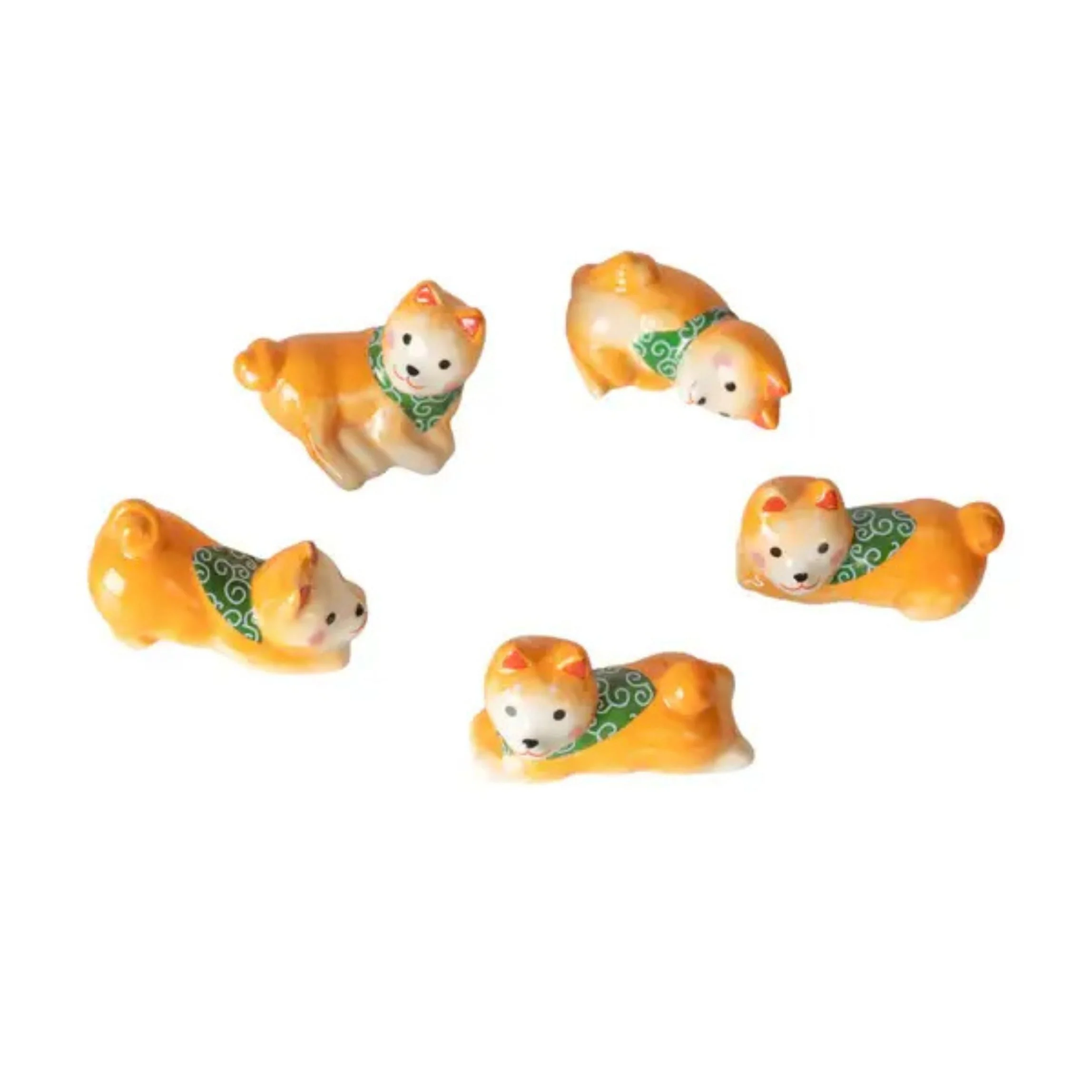 Shiba Inu Chopsticks Gift Set | 5 Pair Bamboo Chopsticks with Porcelain Rests | Gift Box Packaging - Image 7