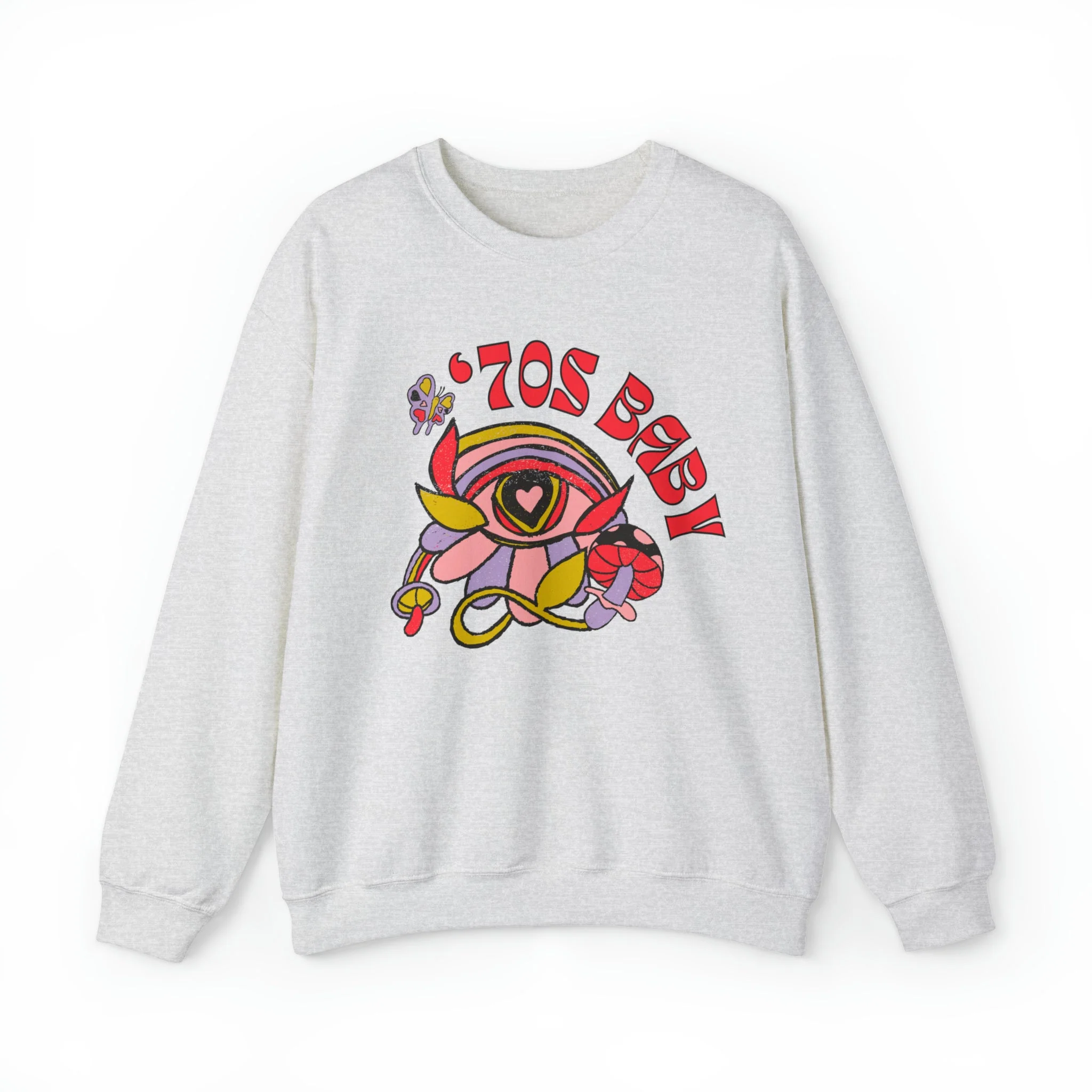 70's Baby Retro Unisex Heavy Blend™ Crewneck Sweatshirt - Image 10
