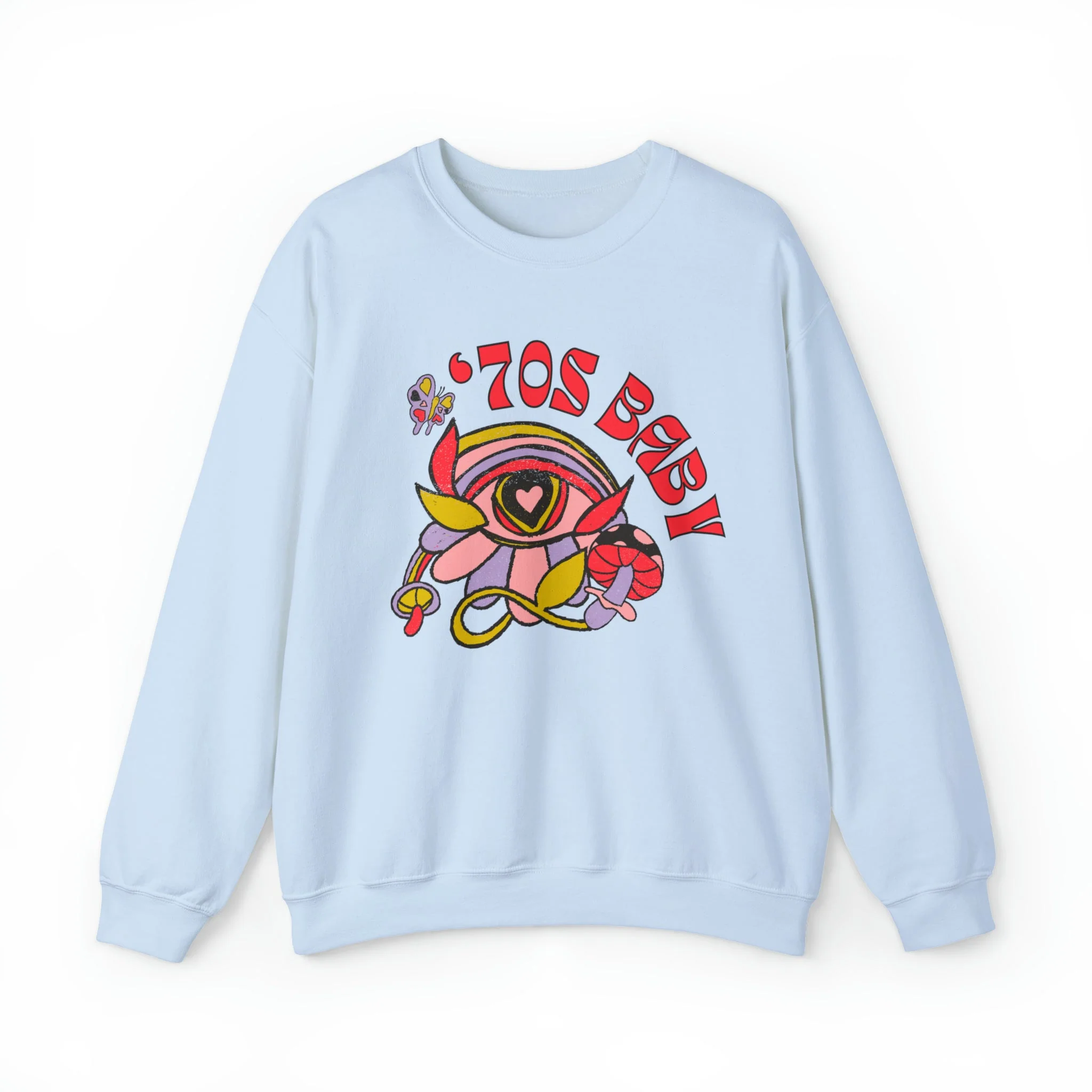 70's Baby Retro Unisex Heavy Blend™ Crewneck Sweatshirt - Image 12