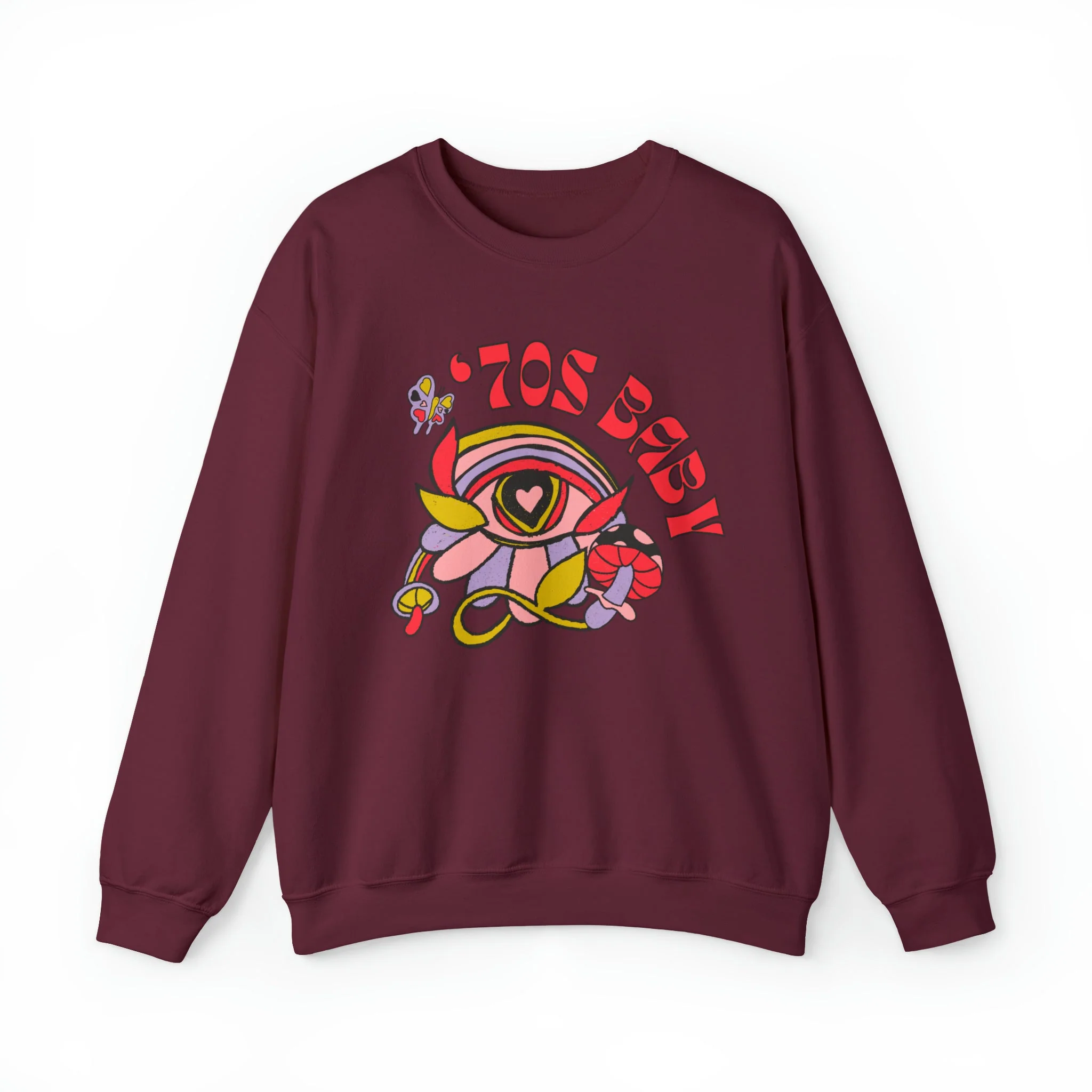70's Baby Retro Unisex Heavy Blend™ Crewneck Sweatshirt - Image 13