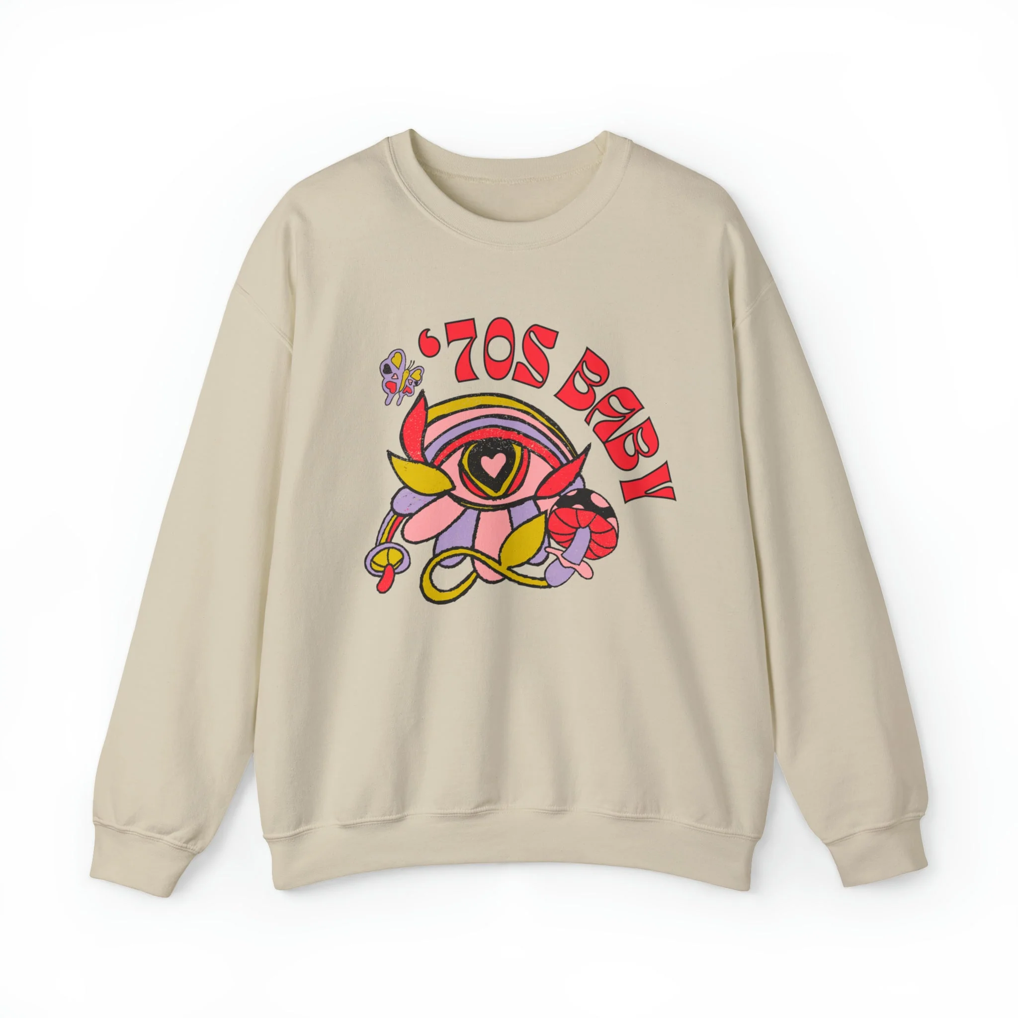 70's Baby Retro Unisex Heavy Blend™ Crewneck Sweatshirt - Image 8