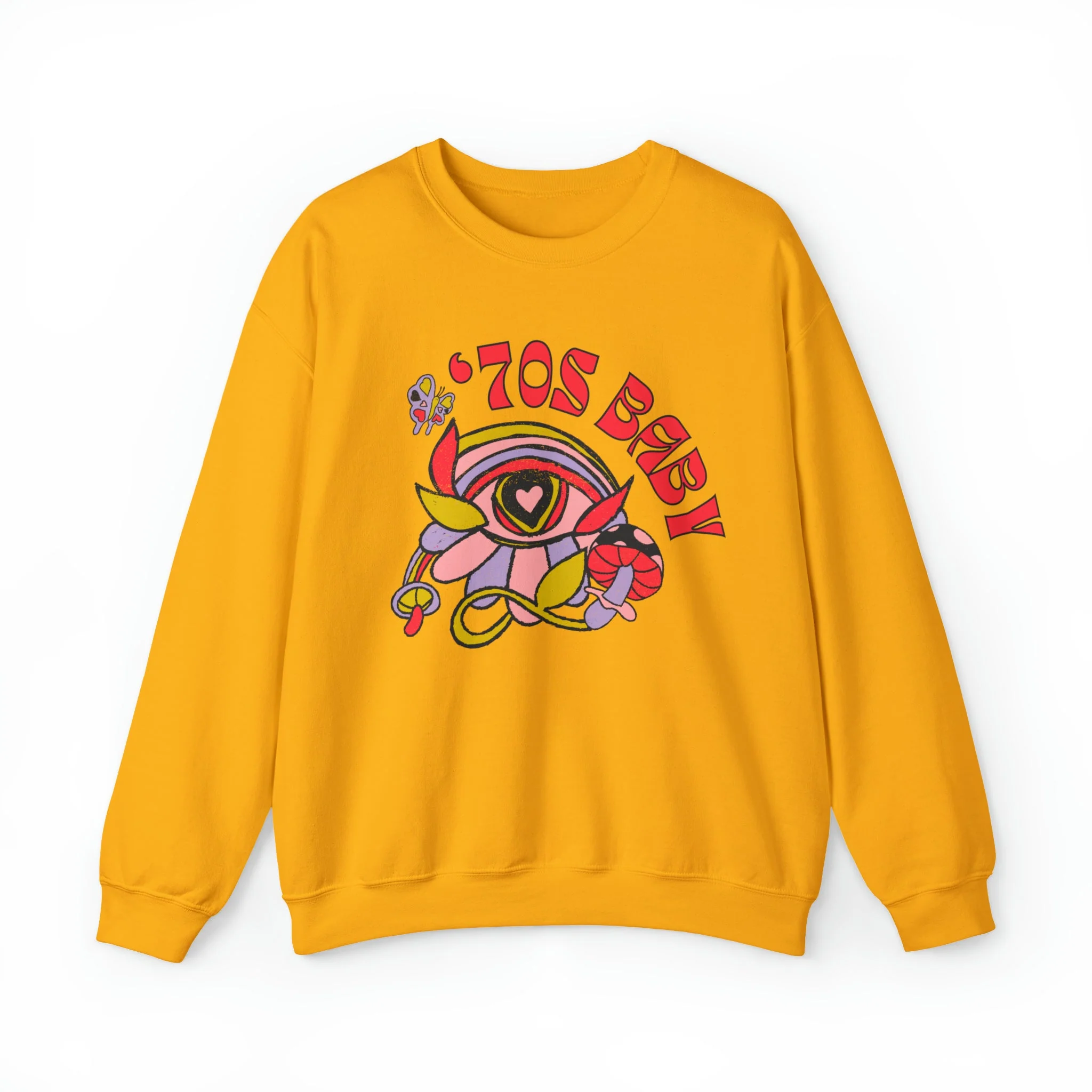 70's Baby Retro Unisex Heavy Blend™ Crewneck Sweatshirt - Image 9