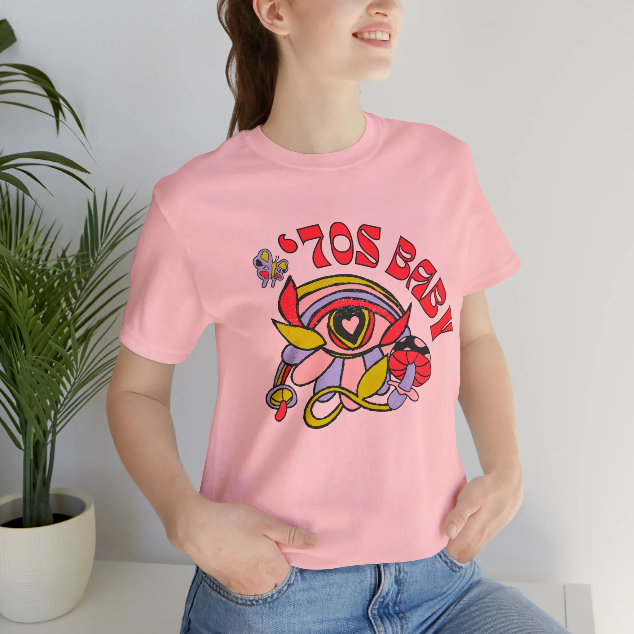 70's Baby Retro Jersey Short Sleeve Tee [Multiple Color Options] - Image 4