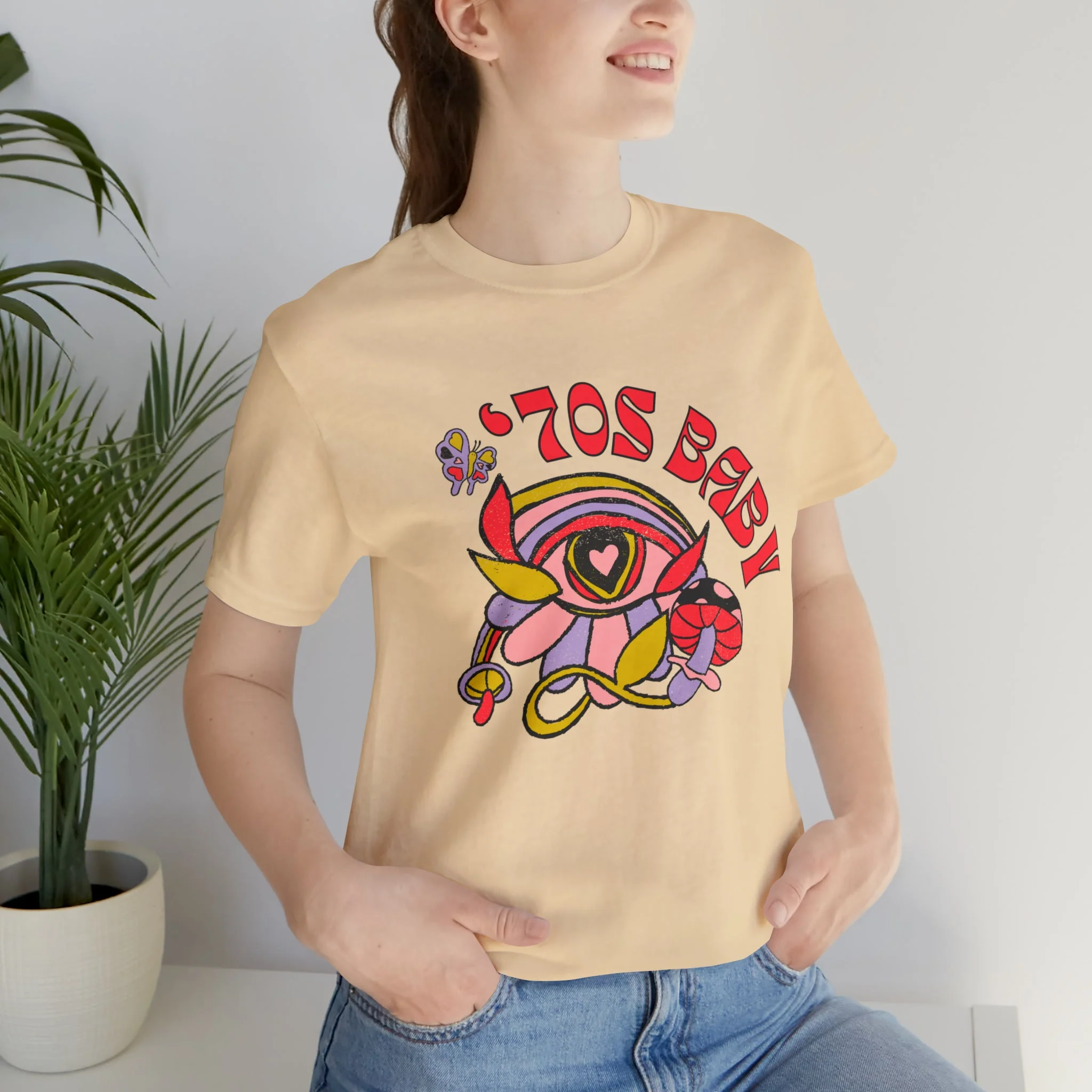 70's Baby Retro Jersey Short Sleeve Tee [Multiple Color Options] - Image 5