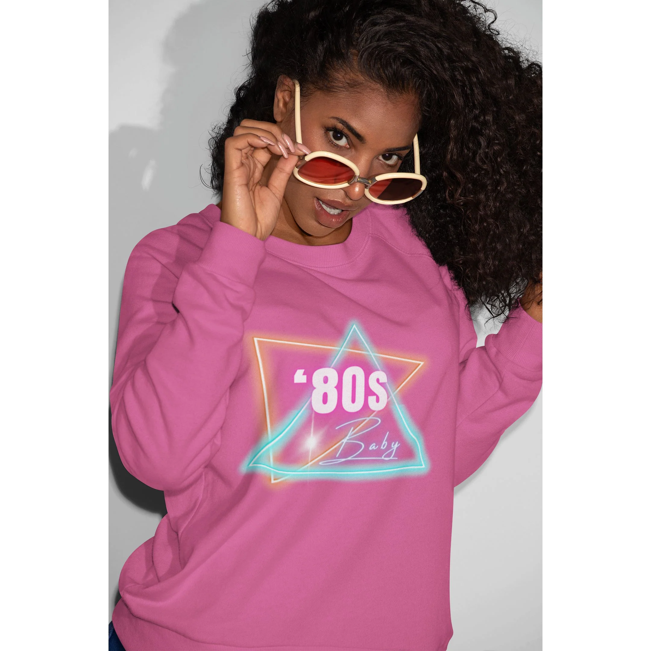 80's Baby Retro Unisex Heavy Blend™ Crewneck Sweatshirt - Image 2