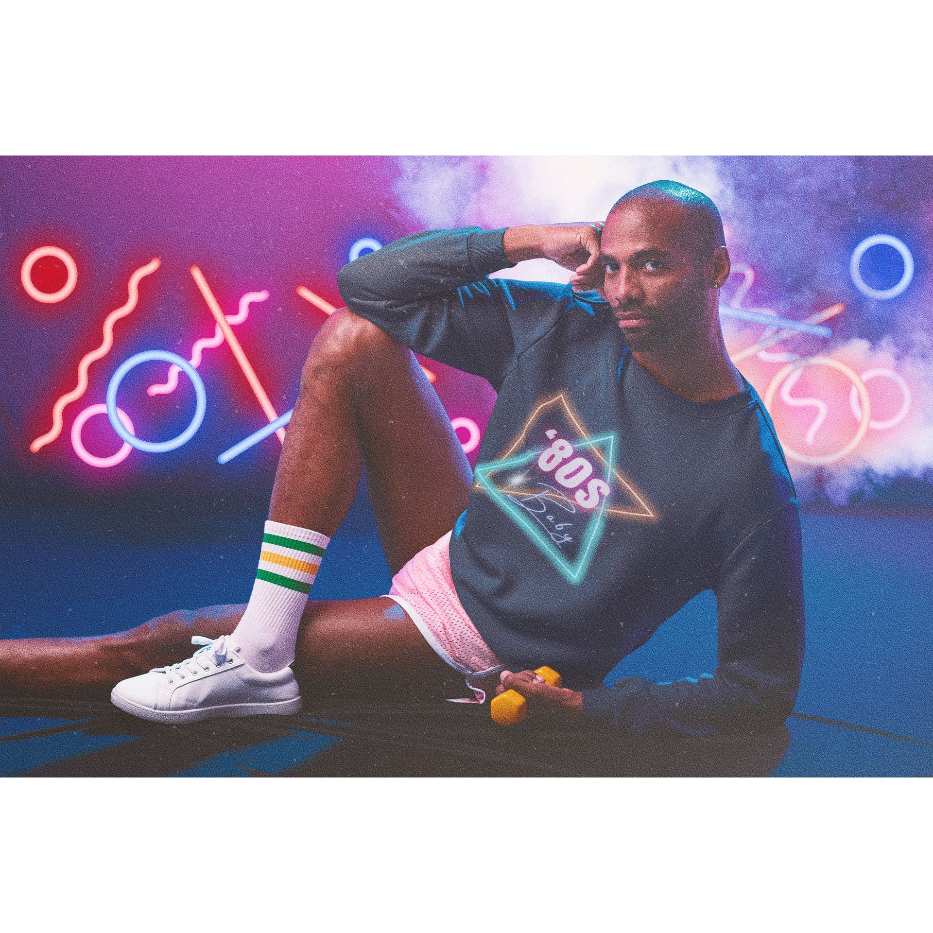 80's Baby Retro Unisex Heavy Blend™ Crewneck Sweatshirt - Image 3