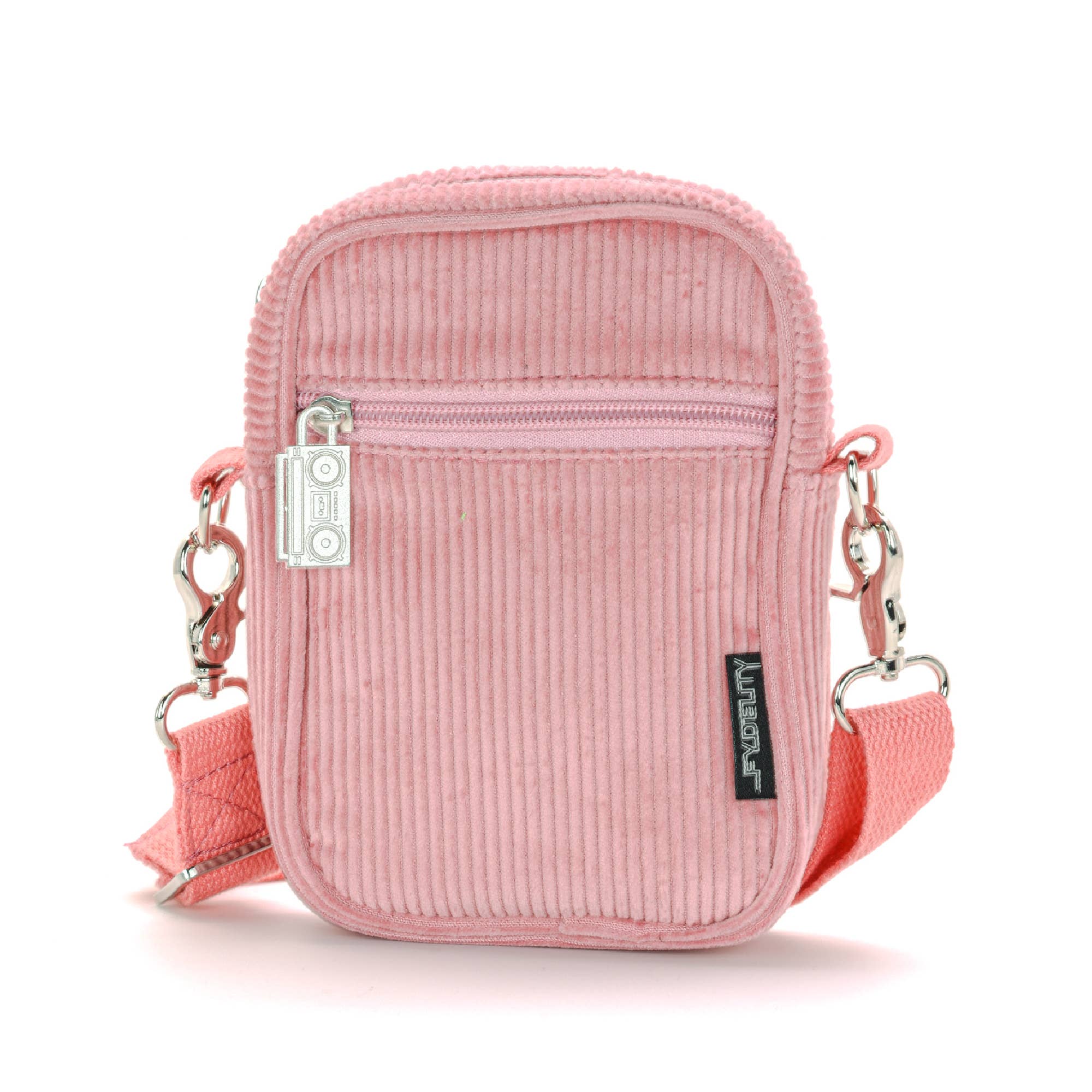 Brick Bag in Corduroy Pink | Mini Crossbody - Image 3