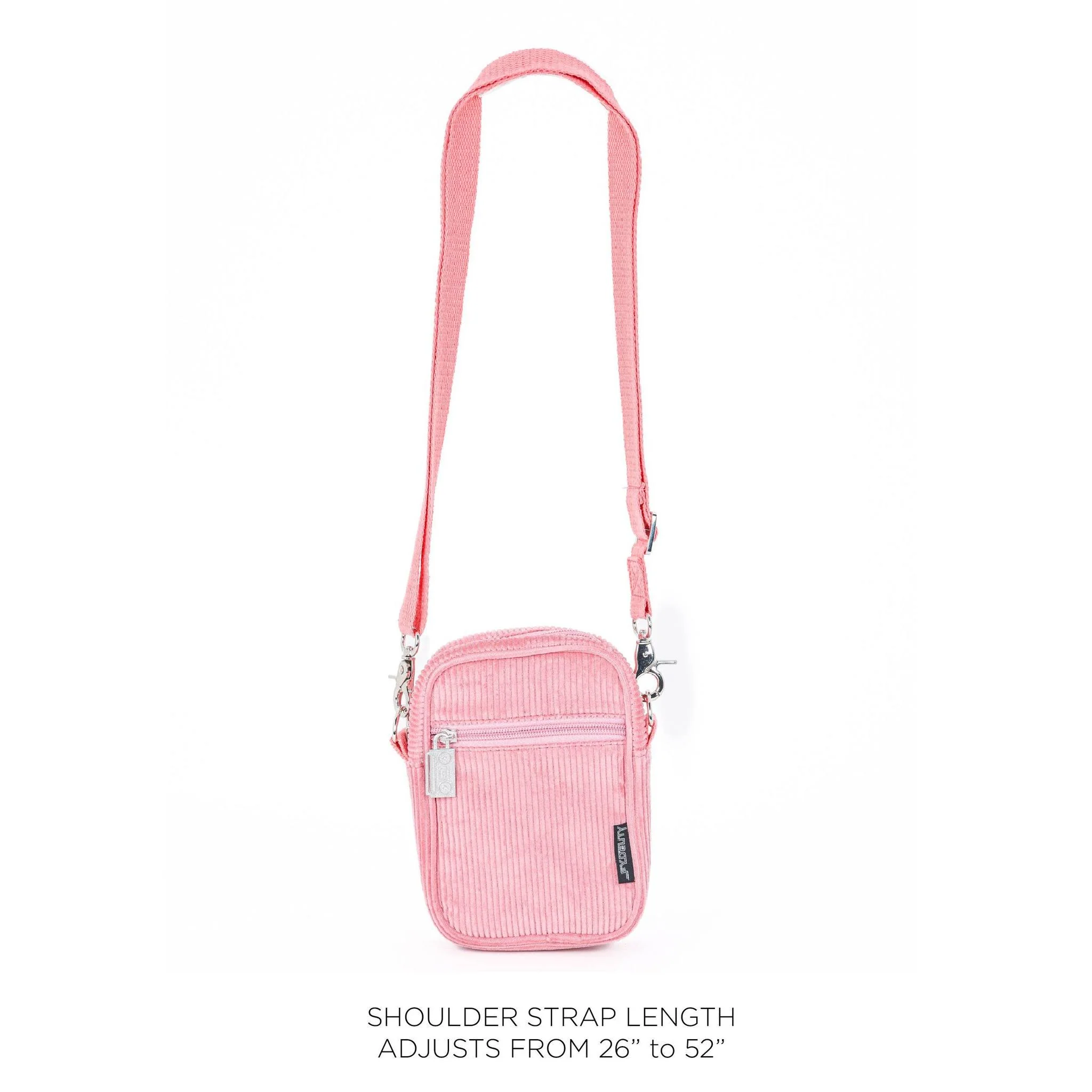 Brick Bag in Corduroy Pink | Mini Crossbody - Image 6