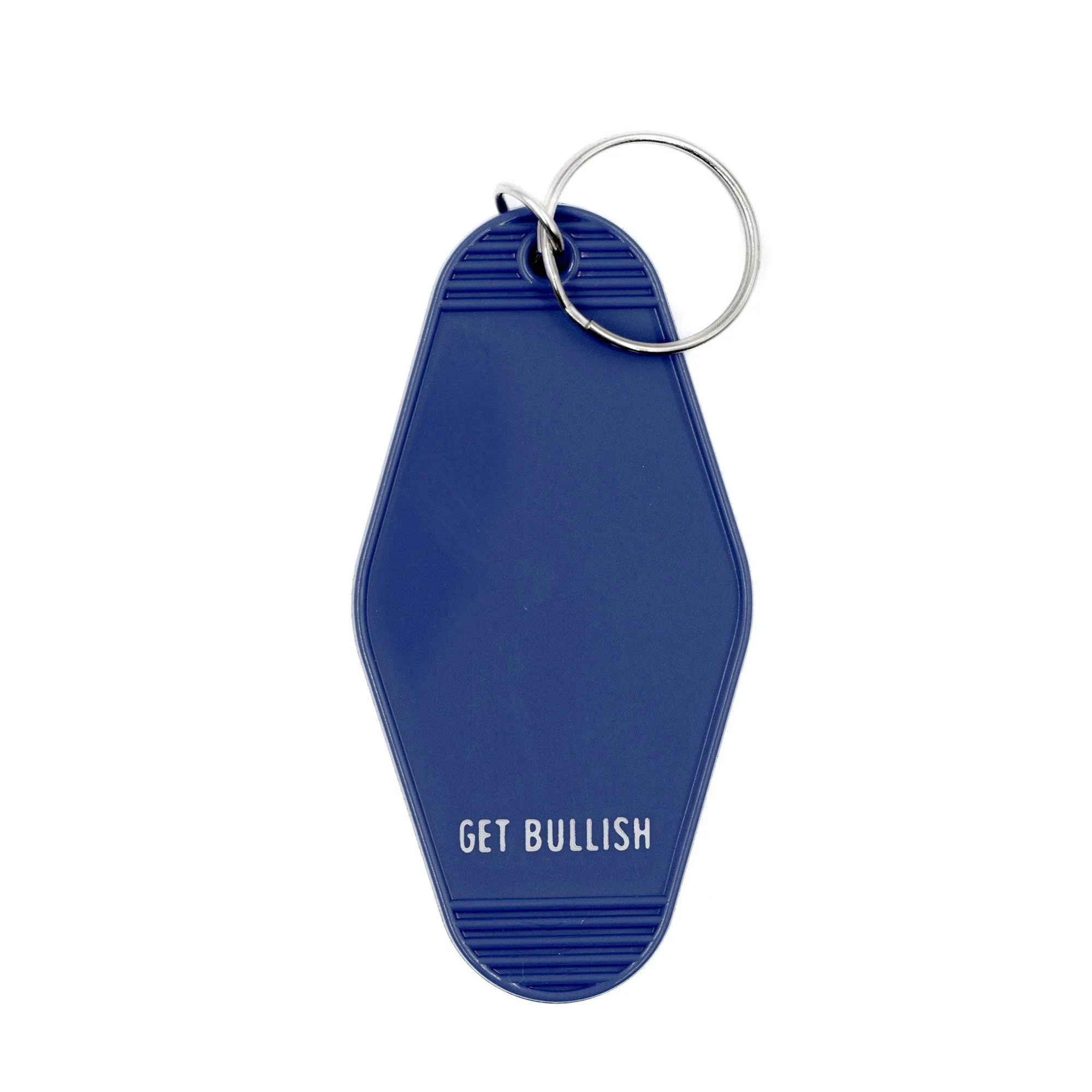 A Dad Bod is a Rad Bod Motel Style Keychain in Blue | Body Positivity Themed Funny Key Tag | Gift for Him - Image 6