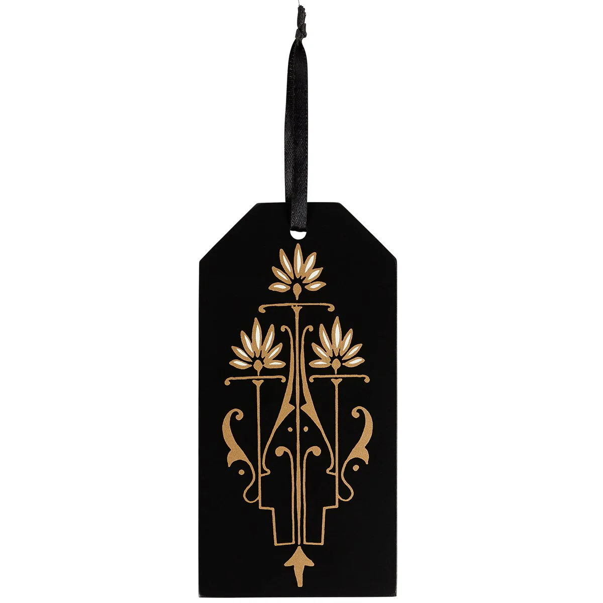 A Few Drinks Behind Wooden Bottle Tag in Black and Gold Art Deco | Wine Bottle Gift Tag - Image 4