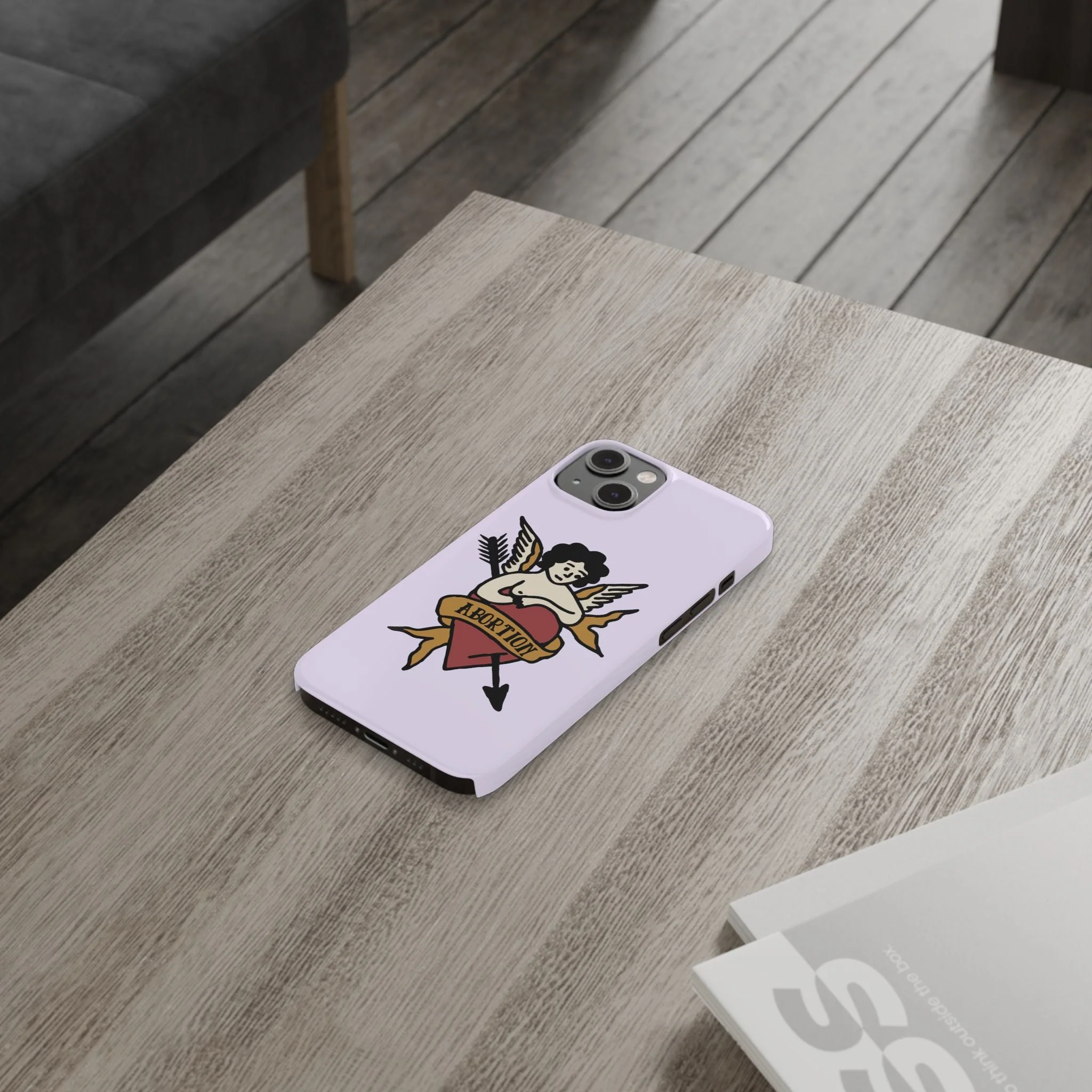 Abortion Vintage Tattoo Art Slim Phone Case - Many iPhone Models Available - Image 64