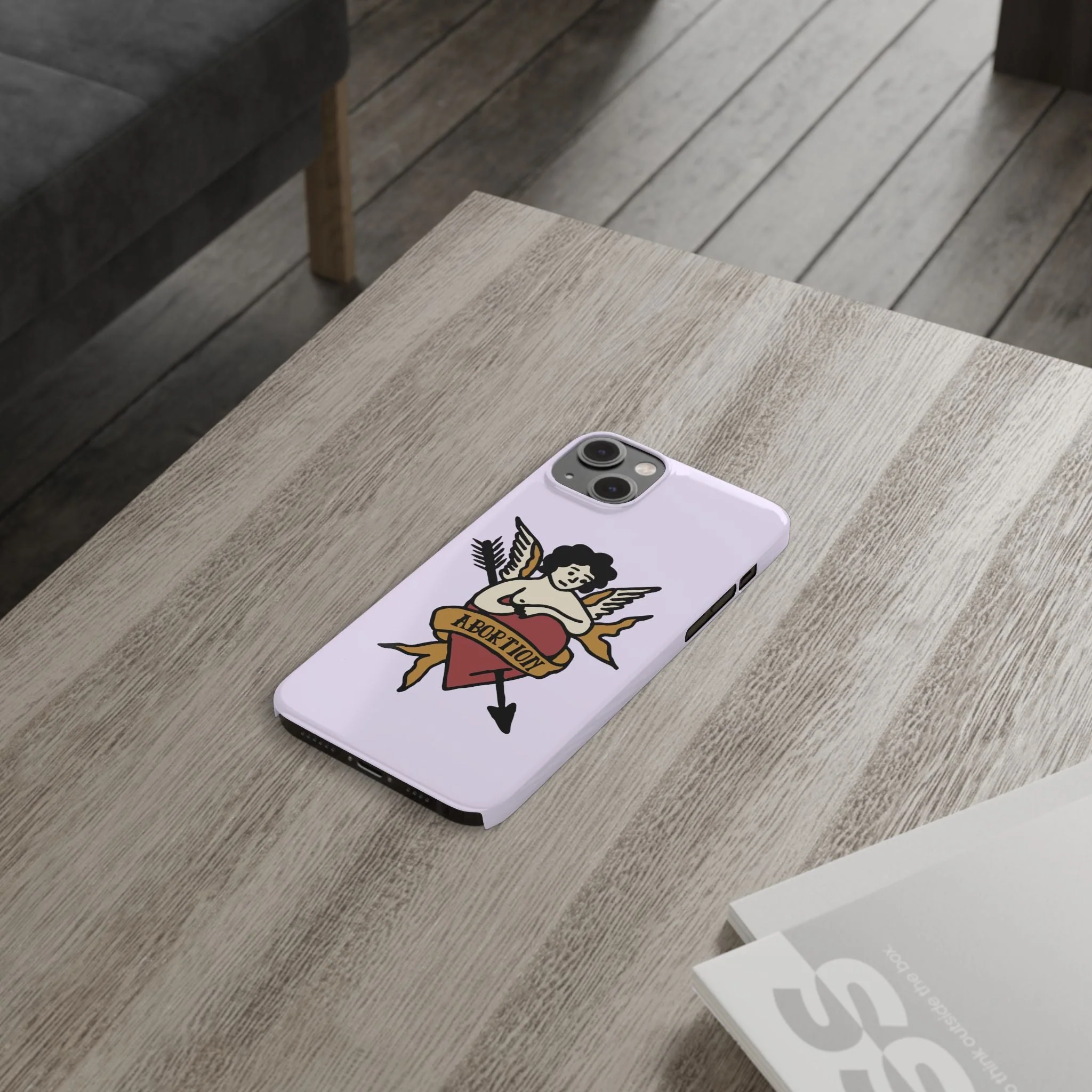 Abortion Vintage Tattoo Art Slim Phone Case - Many iPhone Models Available - Image 67