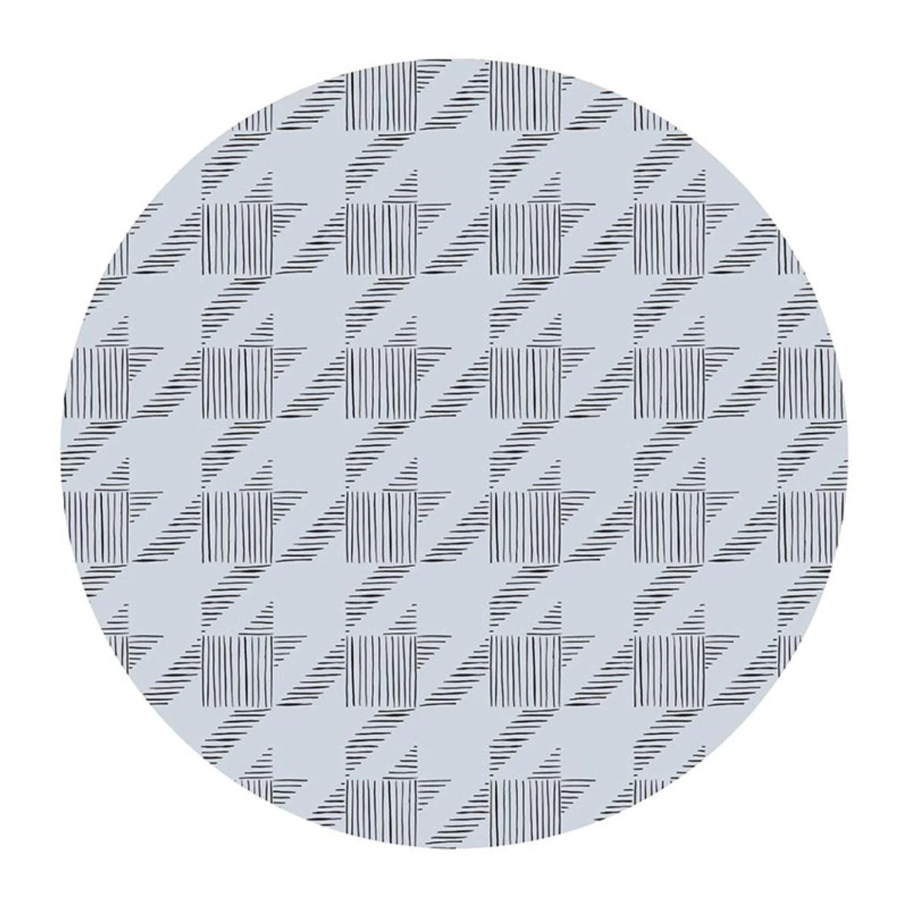 Houndstooth & Flower Ceramic Coaster Set of 4 - Image 4