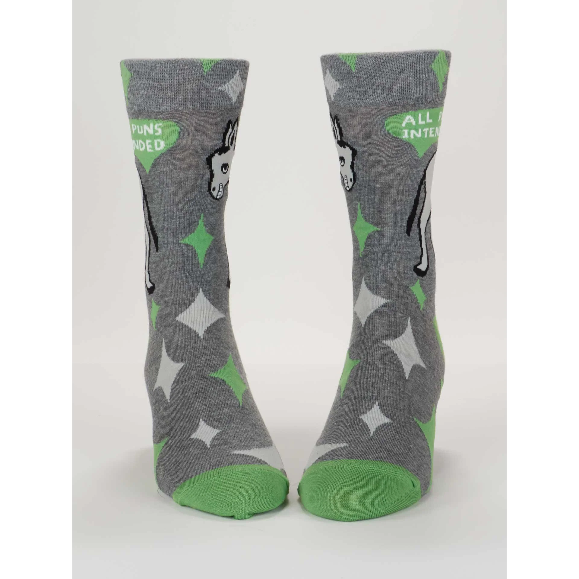 All Puns Intended Men's Crew Socks | Novelty Socks | BlueQ at GetBullish - Image 5