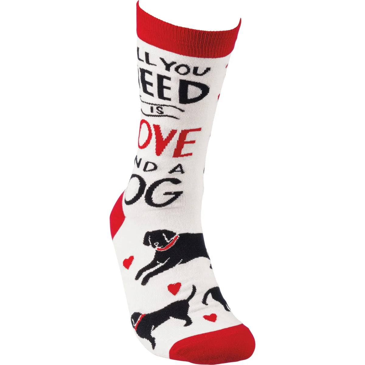 All you Need Is Love And A Dog Colorfully Printed Socks Funny Novelty Socks with Cool Design, Bold/Crazy/Unique Dress Socks - Image 4