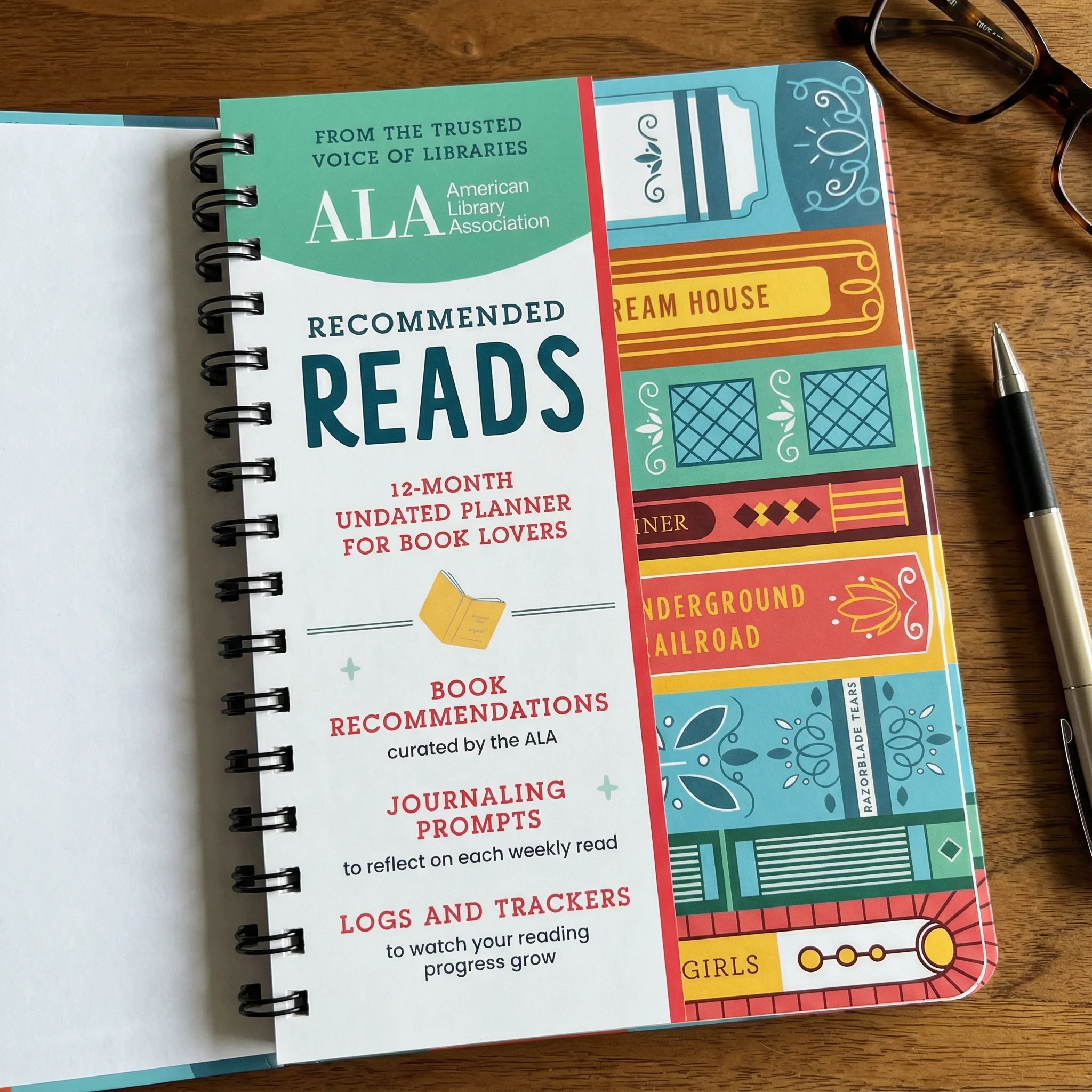 12-Month Undated Weekly Planner | American Library Association Recommended Reads - Image 10
