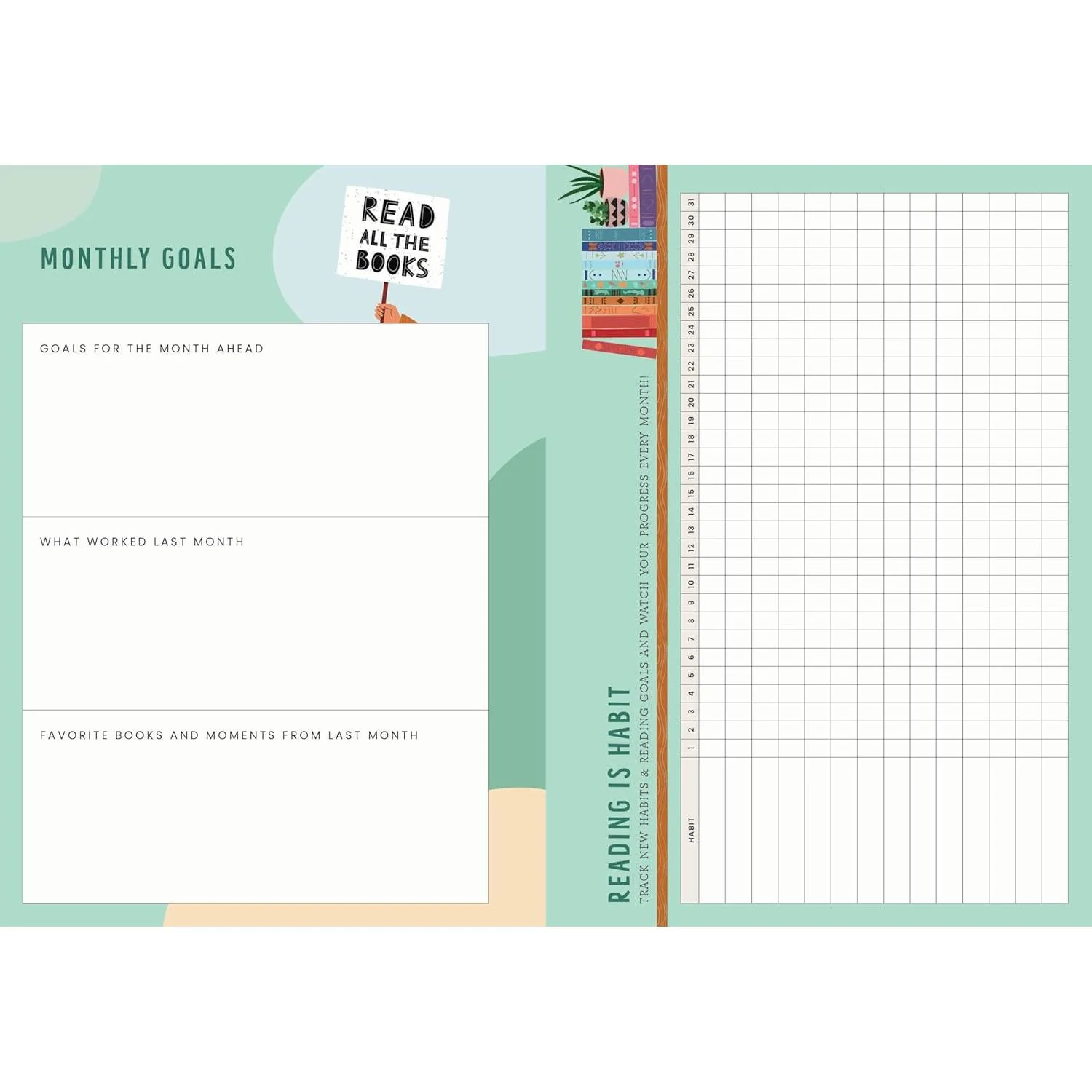 12-Month Undated Weekly Planner | American Library Association Recommended Reads - Image 2