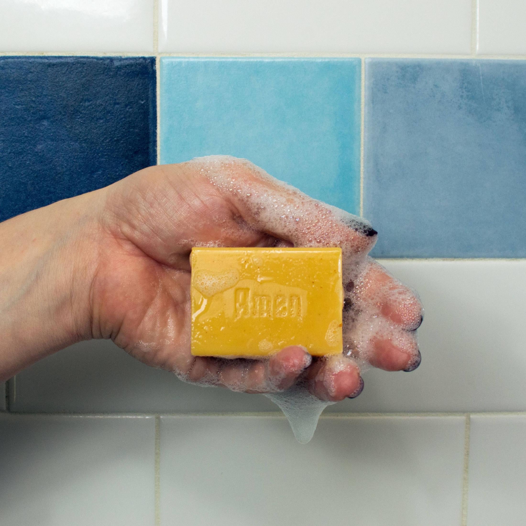 And Jesus Washed Mini Soap in Almond Cocoa Butter Scent | Body Bath Bar Cleanser | 2 oz. - Image 3