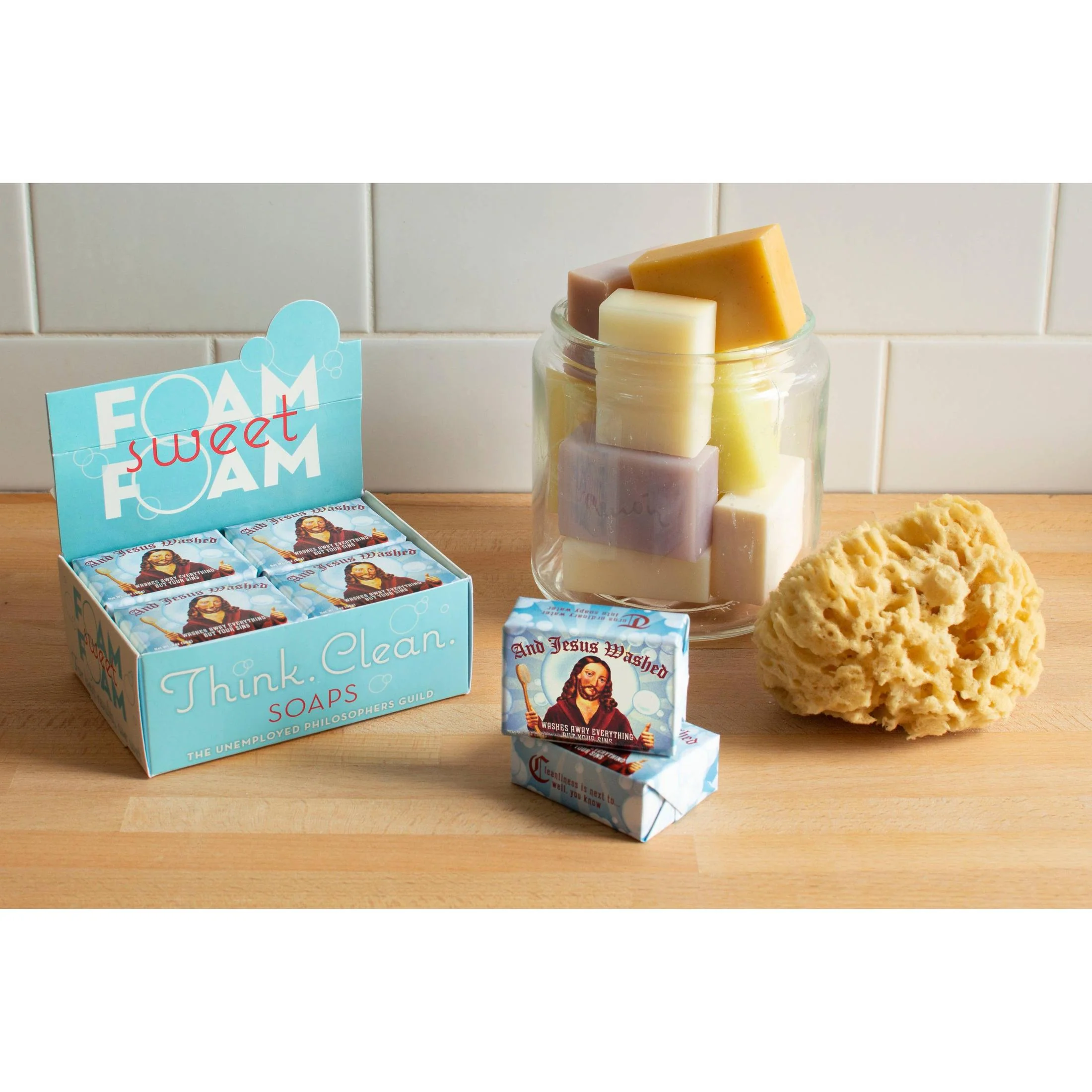 And Jesus Washed Mini Soap in Almond Cocoa Butter Scent | Body Bath Bar Cleanser | 2 oz. - Image 6
