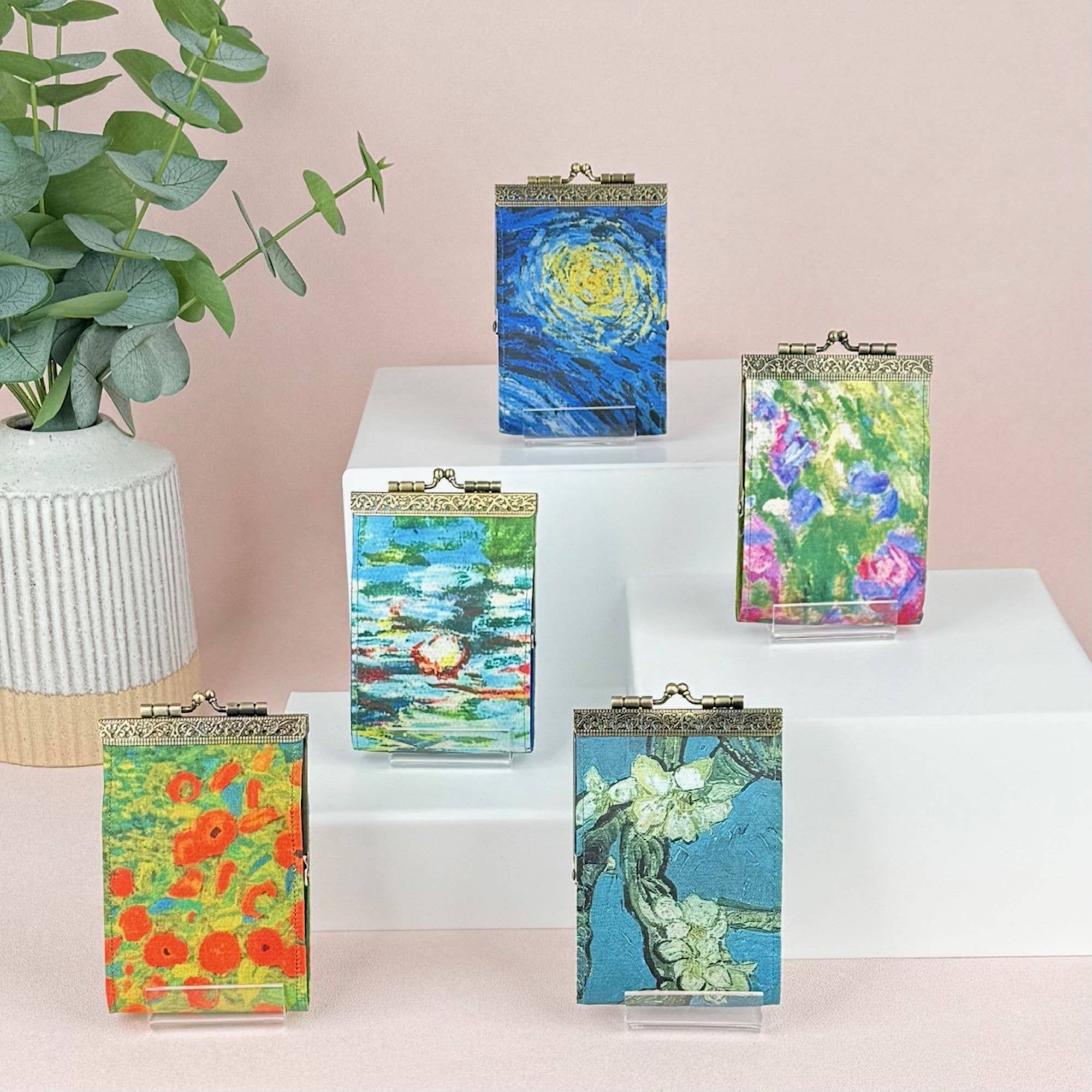 Monet Alice Garden Artist Painting Prints Card Holder | 10 Slots | RFID Blocking - Image 3