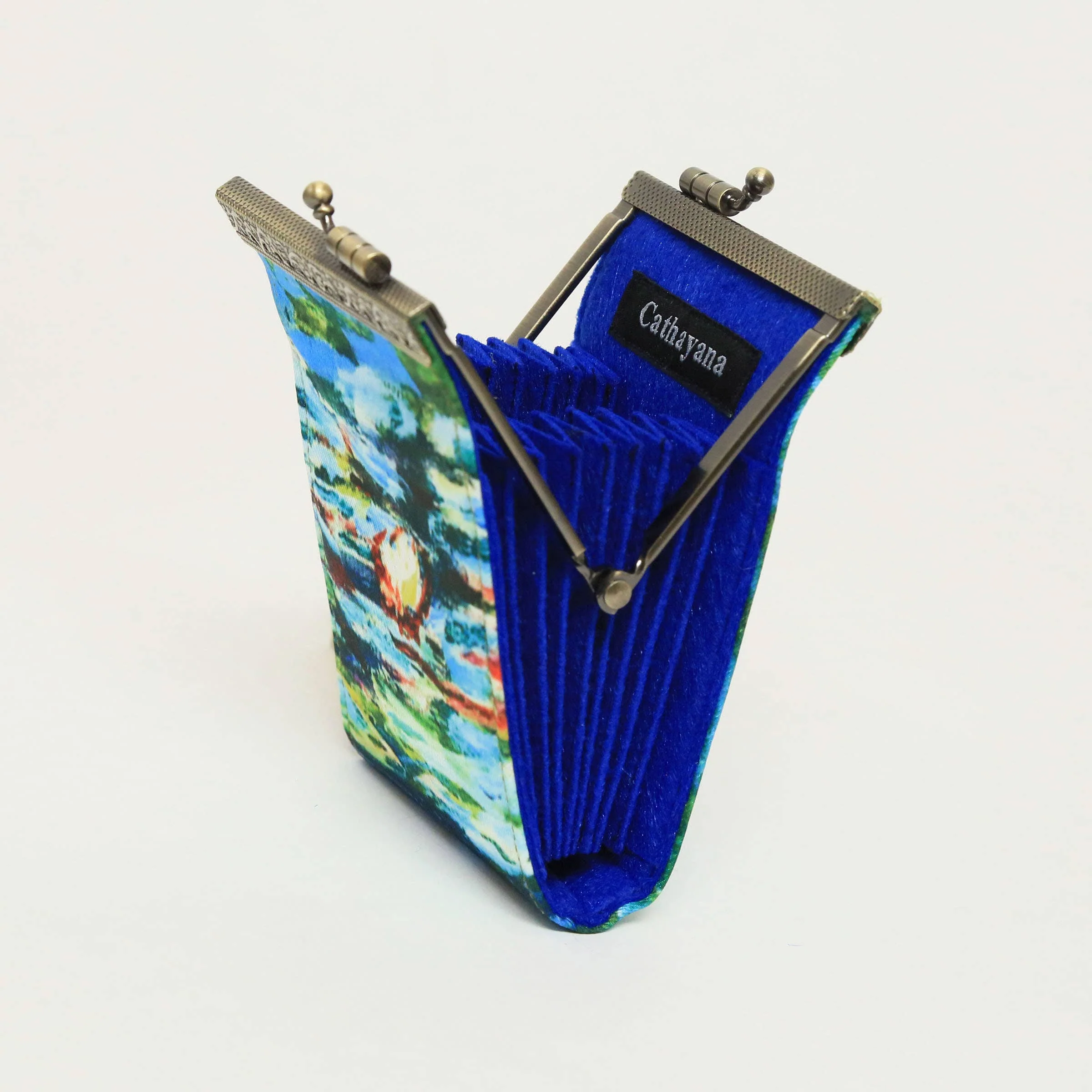 Monet Water Lillies Artist Painting Prints Card Holder | 10 Slots | RFID Blocking - Image 4