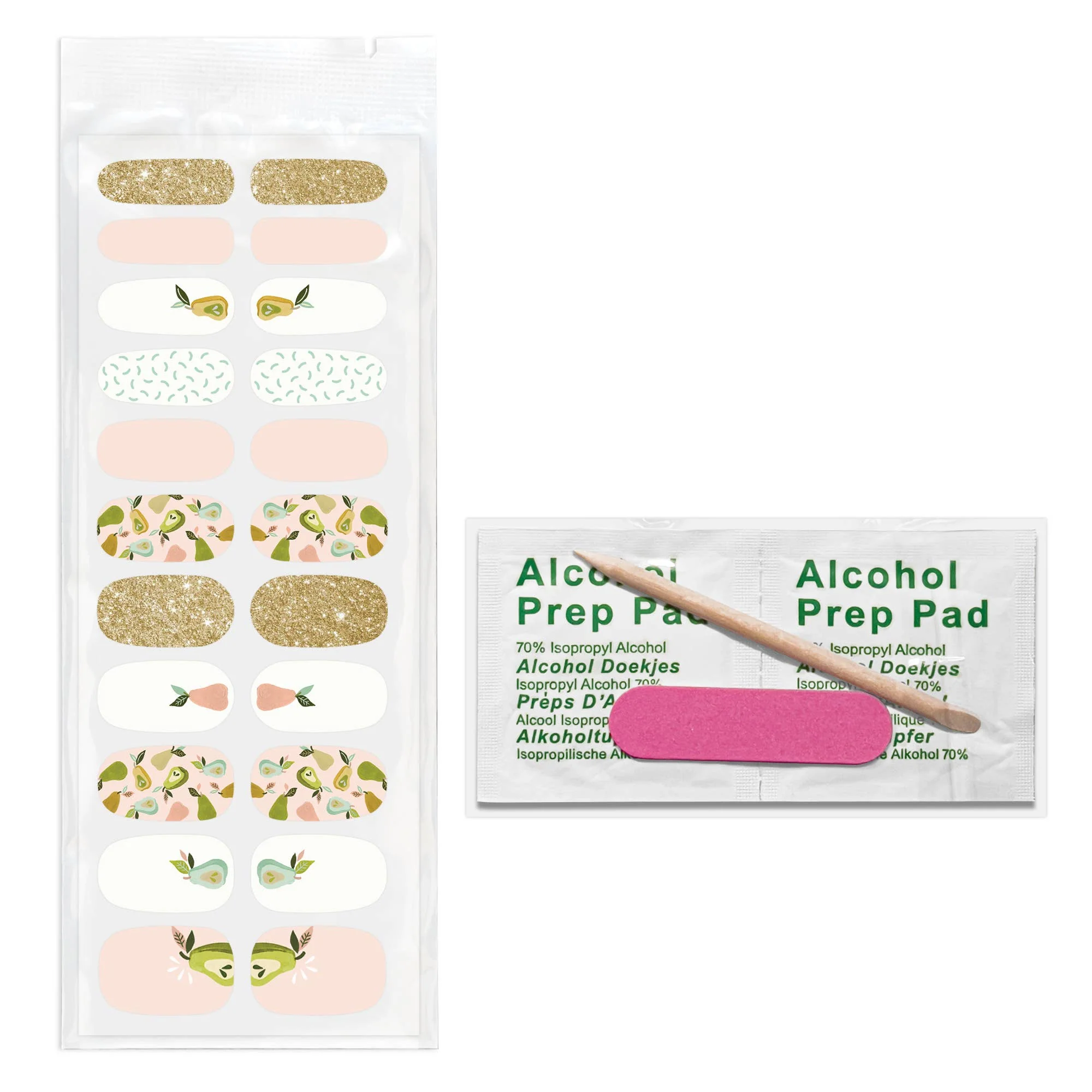 Au Pears Nail Wrap Kit | Nail Care Arts Tools Accessories | On-the-go Travel Kit - Image 3