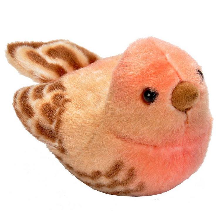 Audubon II House Finch Bird Stuffed Animal with Sound 5.5"