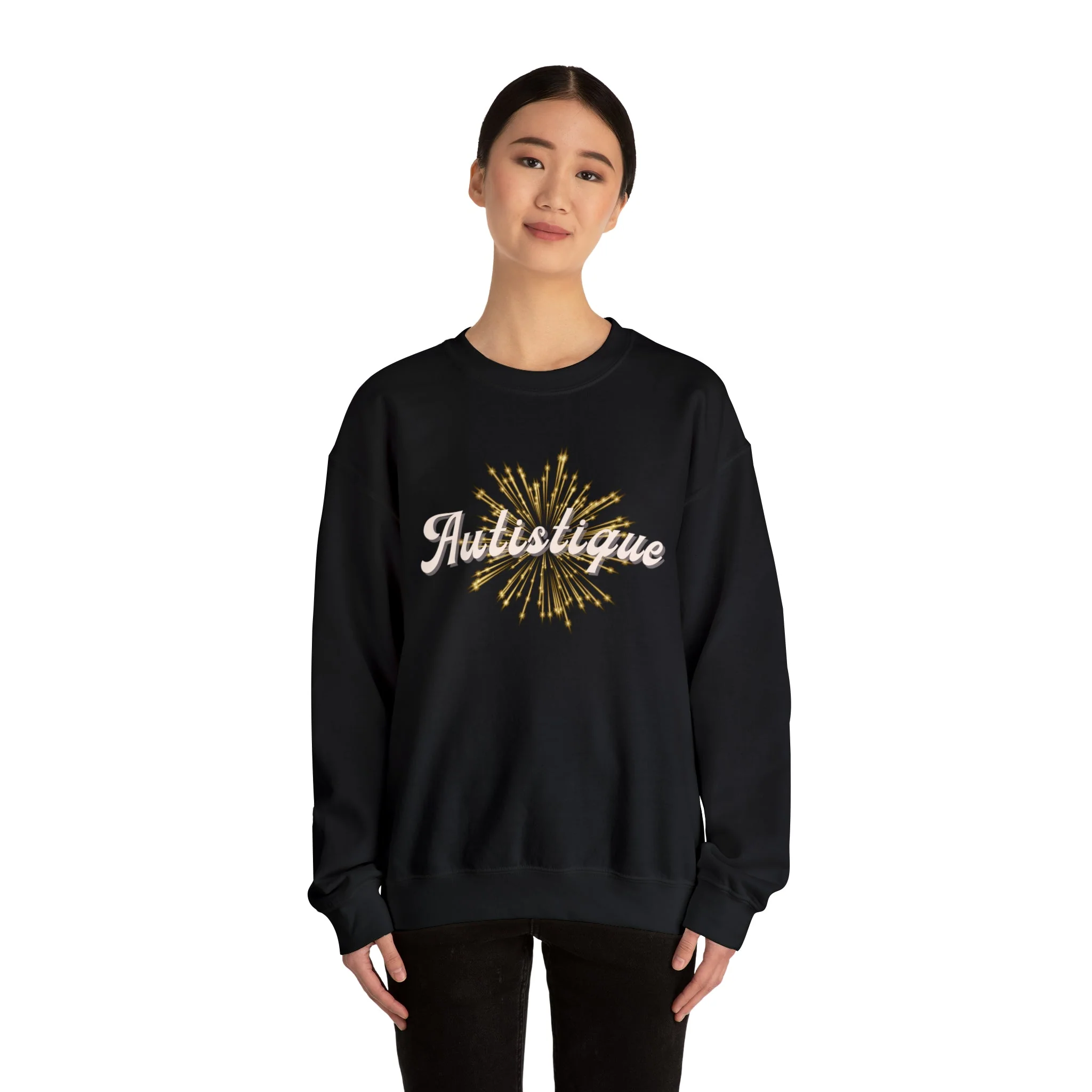 Autistique Funny Autism Pride Unisex Heavy Blend™ Crewneck Sweatshirt - Image 14
