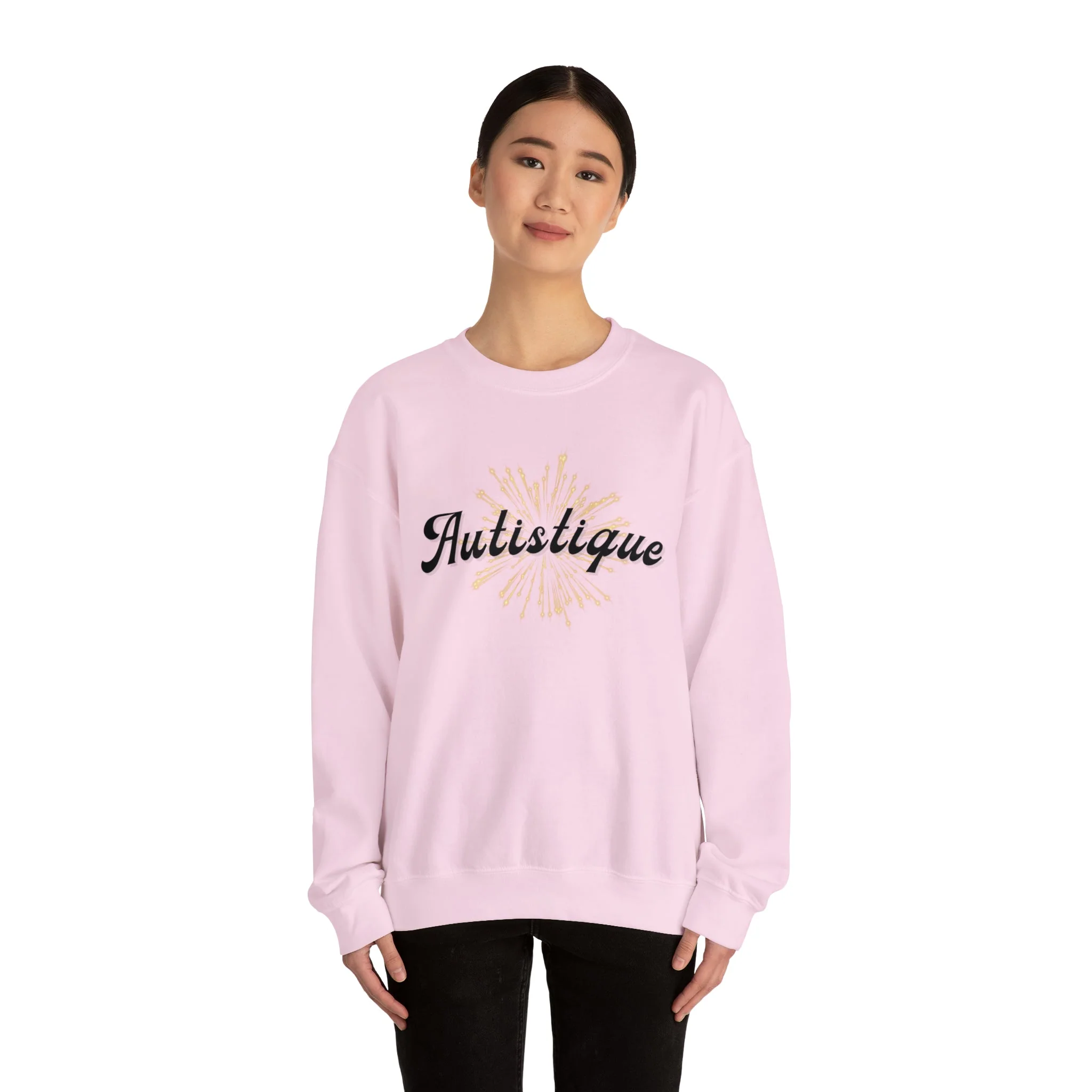 Autistique Funny Autism Pride Unisex Heavy Blend™ Crewneck Sweatshirt - Image 20