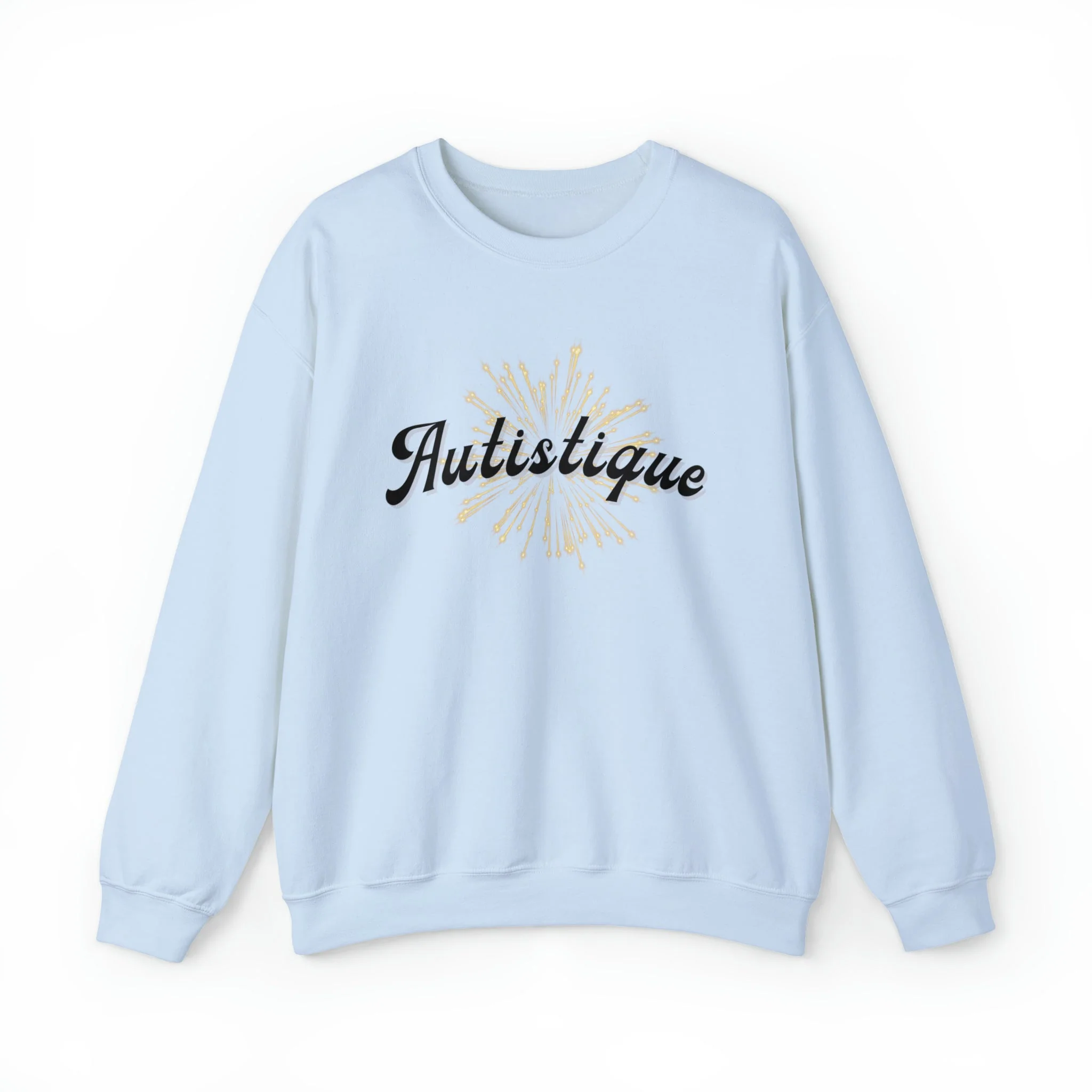 Autistique Funny Autism Pride Unisex Heavy Blend™ Crewneck Sweatshirt - Image 5