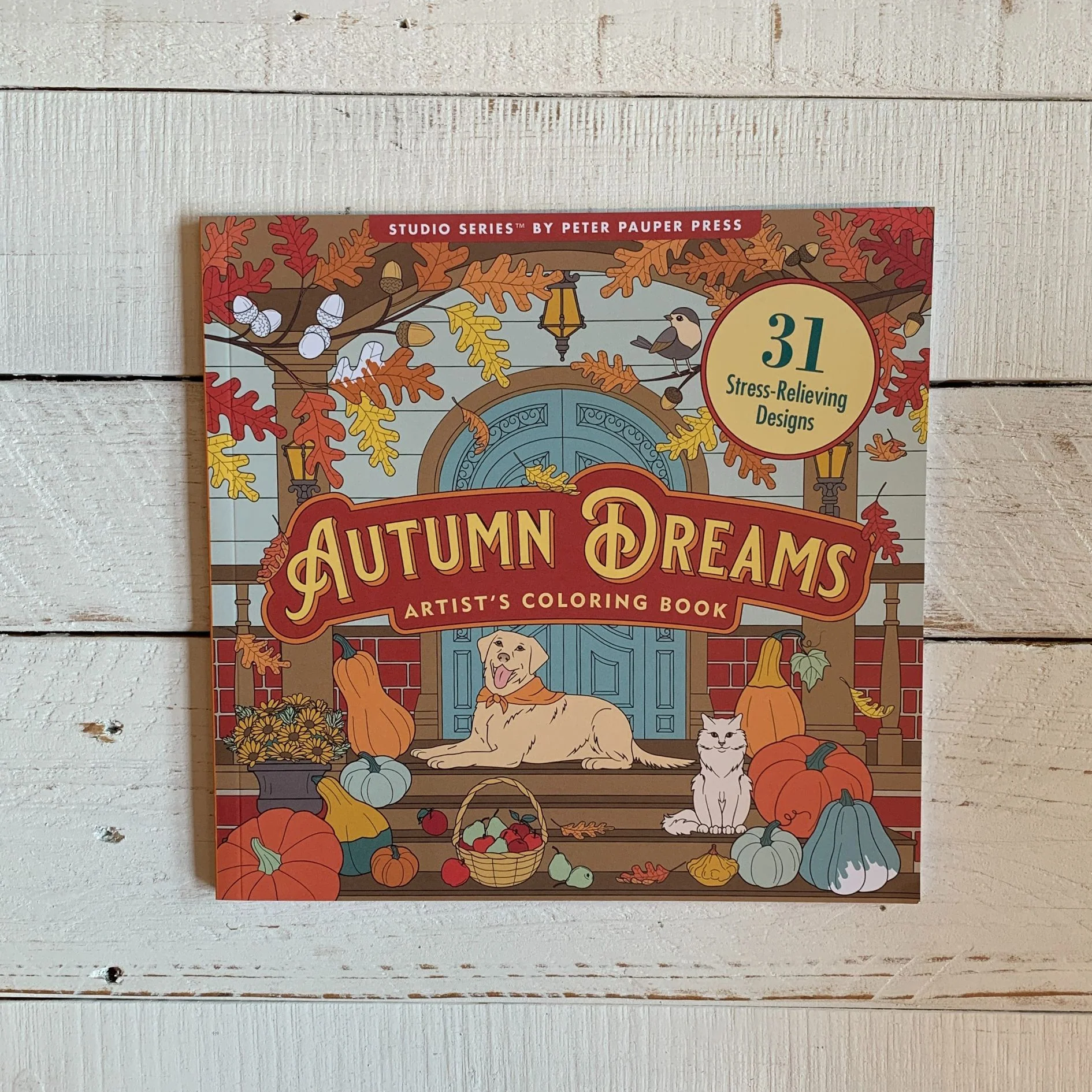Autumn Dreams Adult Coloring Book | 31 Relaxing Seasonal Scenes - Image 7