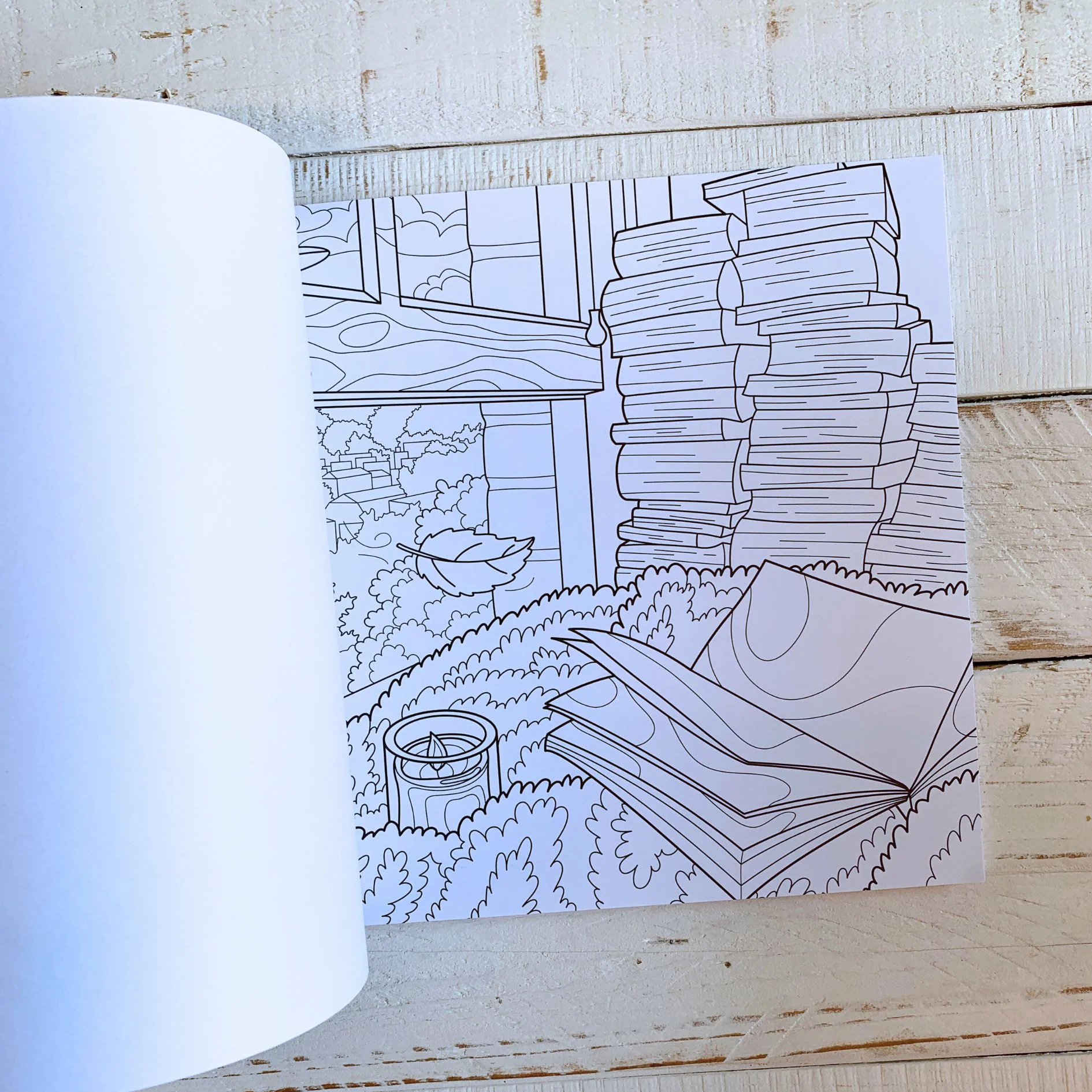 Autumn Dreams Adult Coloring Book | 31 Relaxing Seasonal Scenes - Image 8