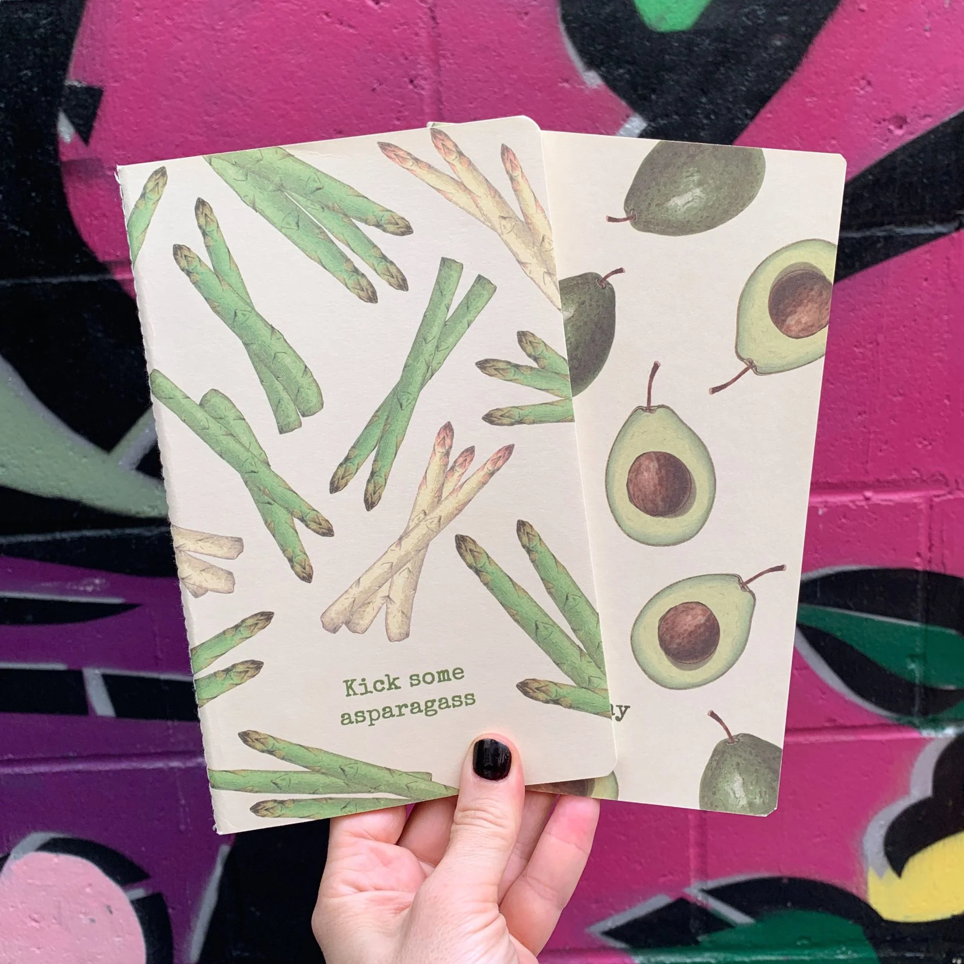 'Avo Good Day and Kick Some Asparagass Large Notebooks | 5" x 8.25" x 1" | Set of 2 - Image 3