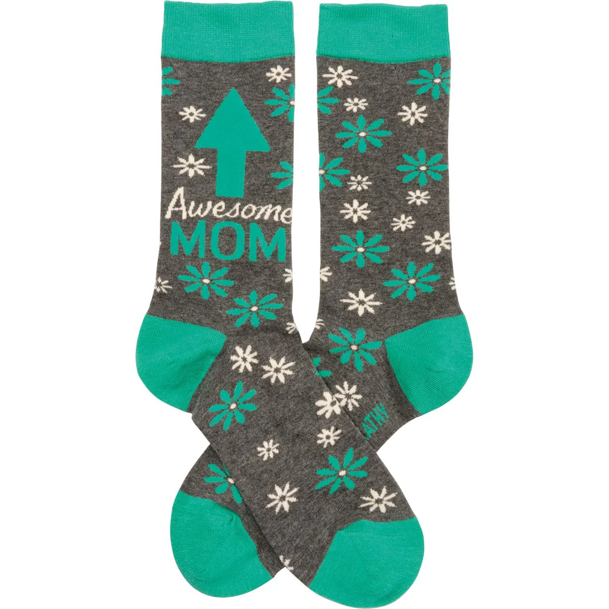 Awesome Mom Arrow Socks With Floral Design - Image 2