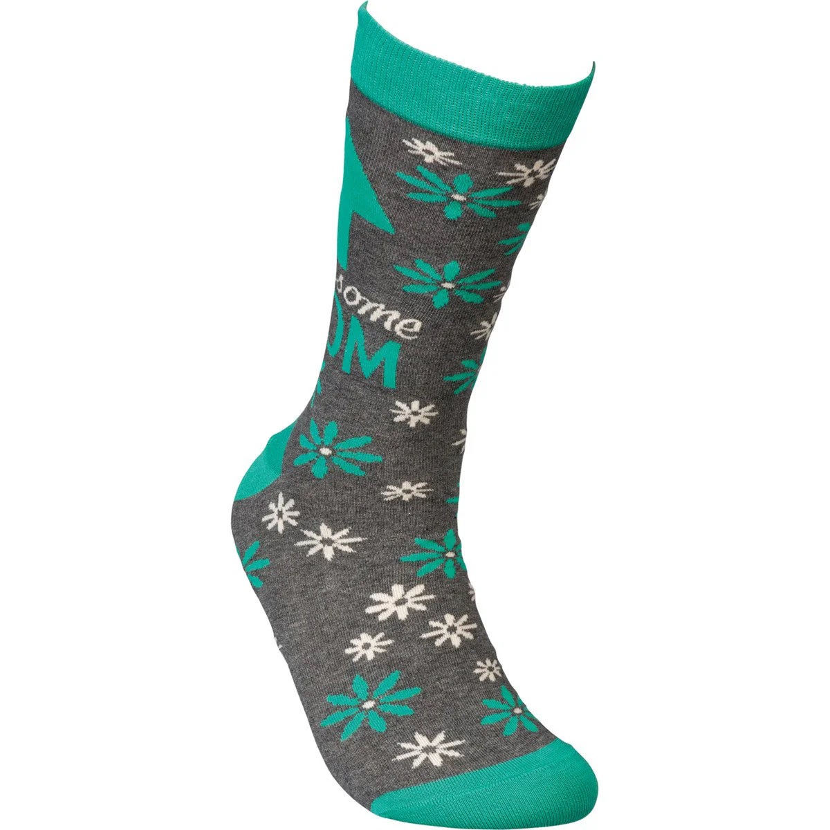 Awesome Mom Arrow Socks With Floral Design - Image 3