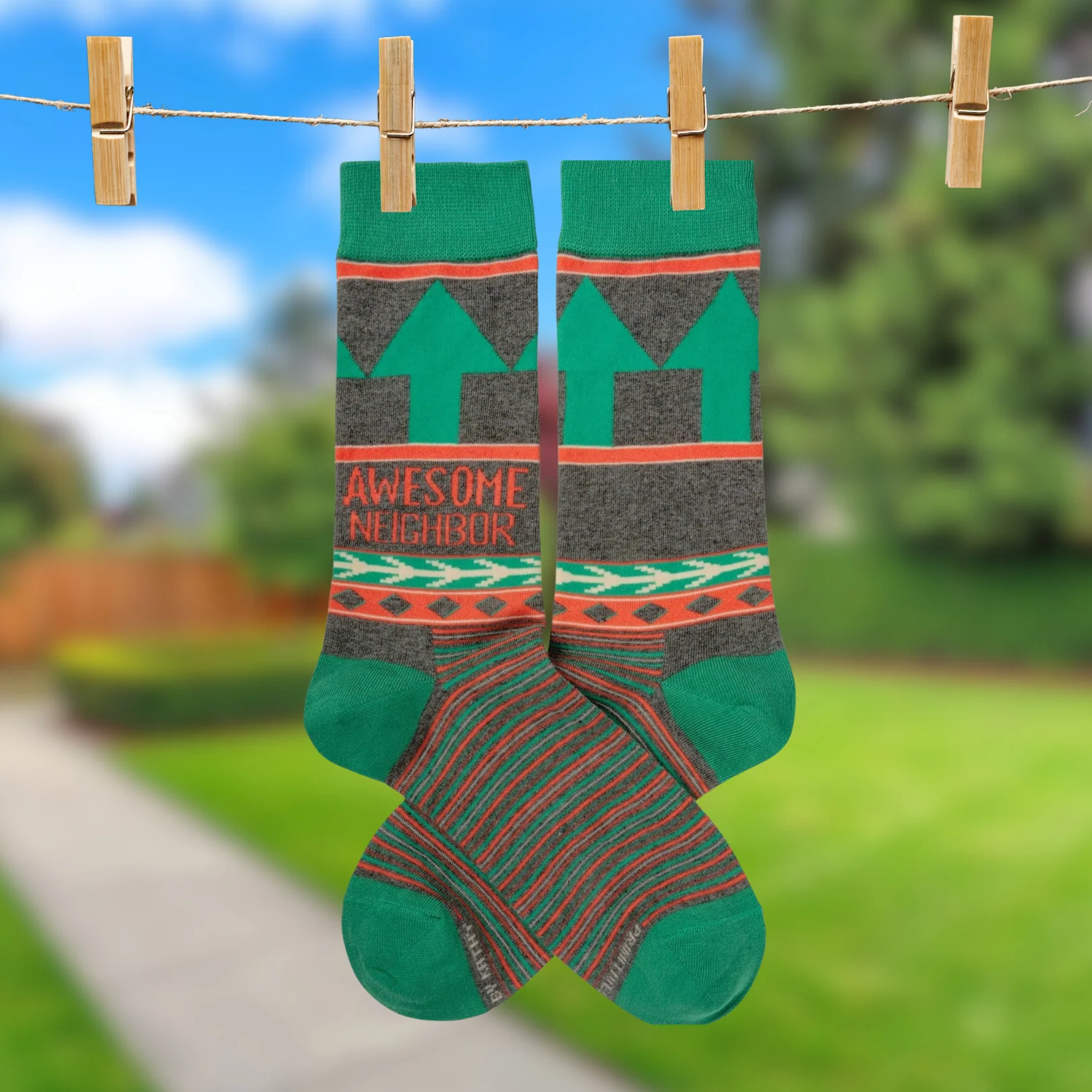 Awesome Neighbor Socks | Unisex Funny Gift Socks | Gift for Her - Image 2
