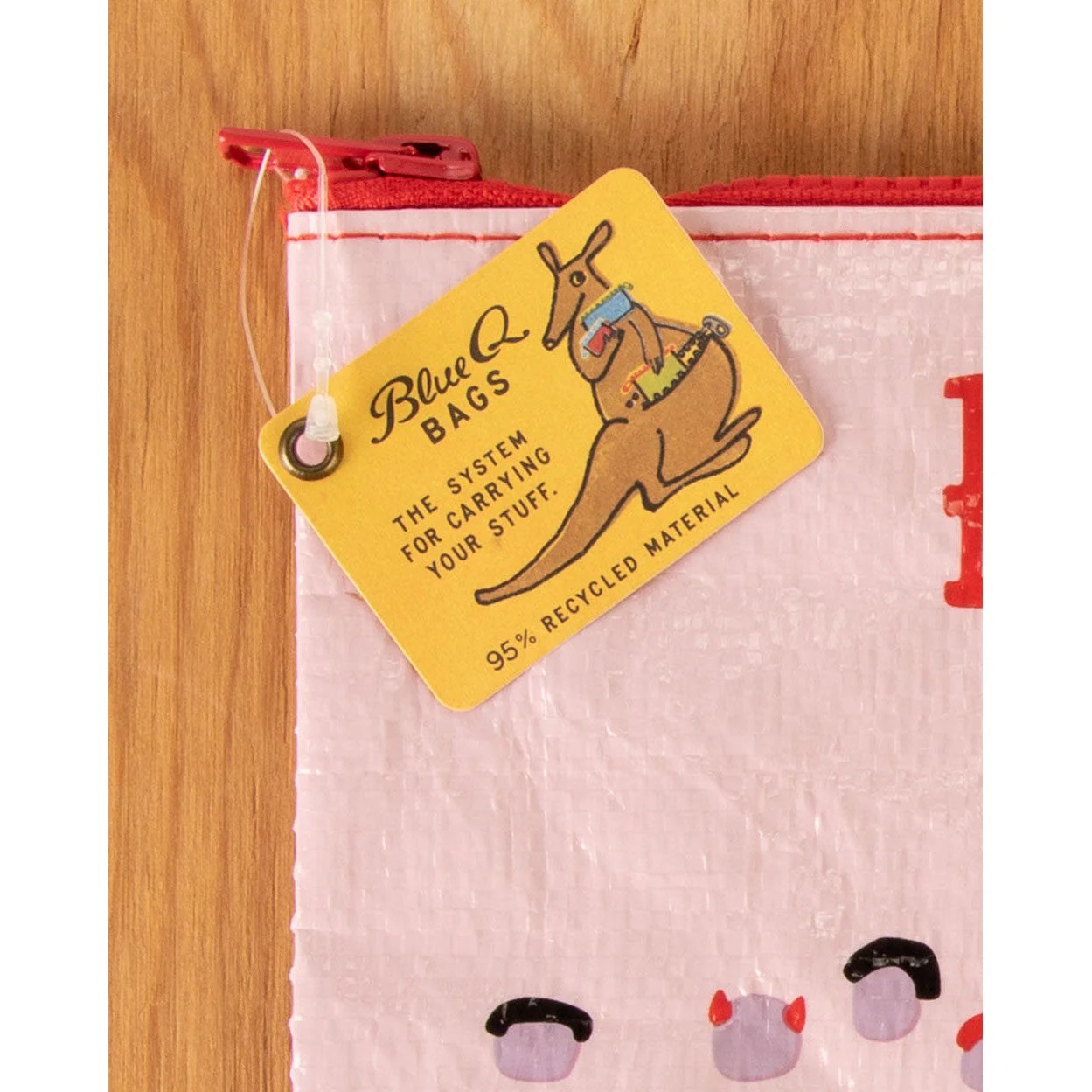 Bad Ass Woman Who Takes Care Of Everyone Zipper Pouch | BlueQ at GetBullish - Image 4