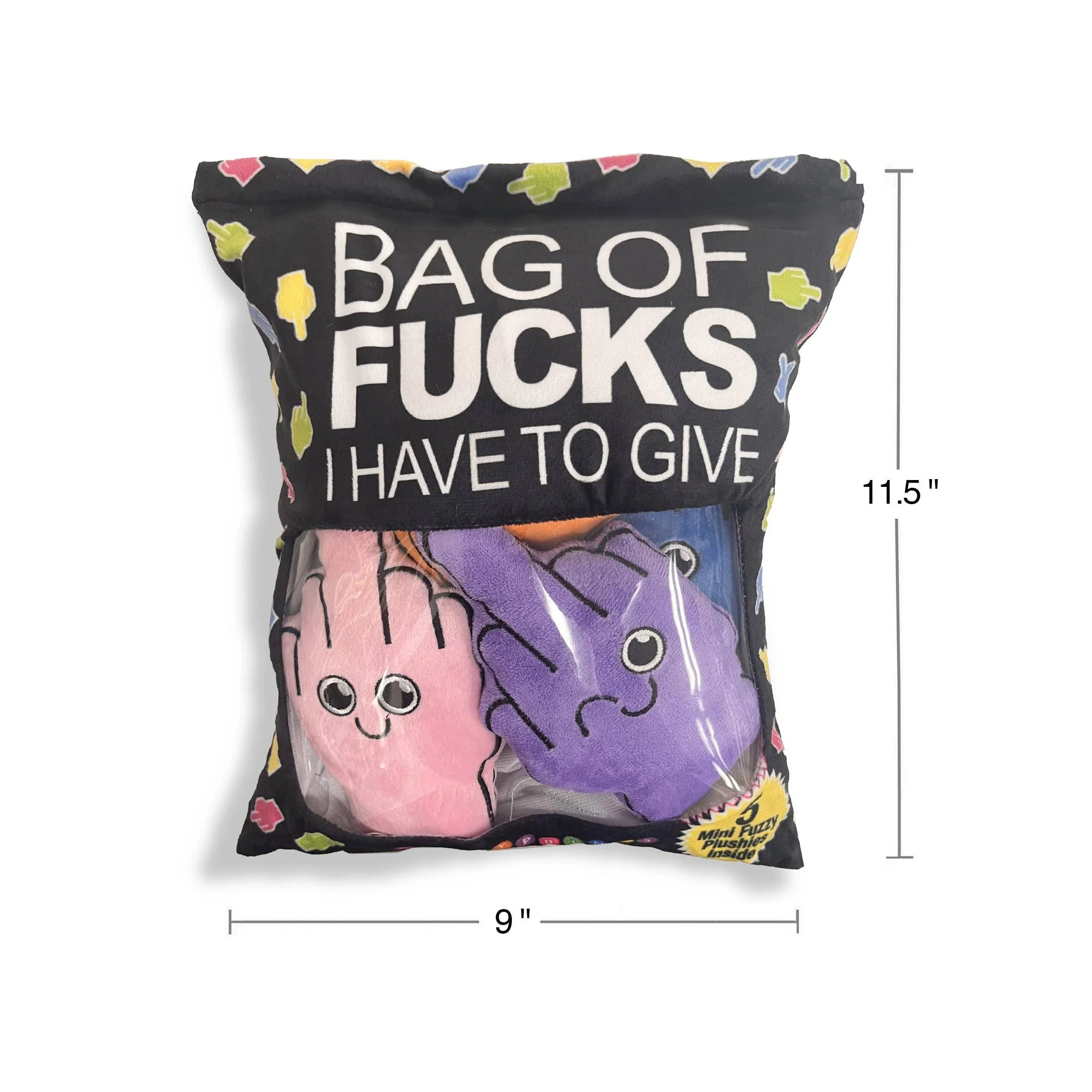 Bag of Fucks I Have to Give Plushy Pillows | Funny Gift Set | 5 Pieces - Image 3