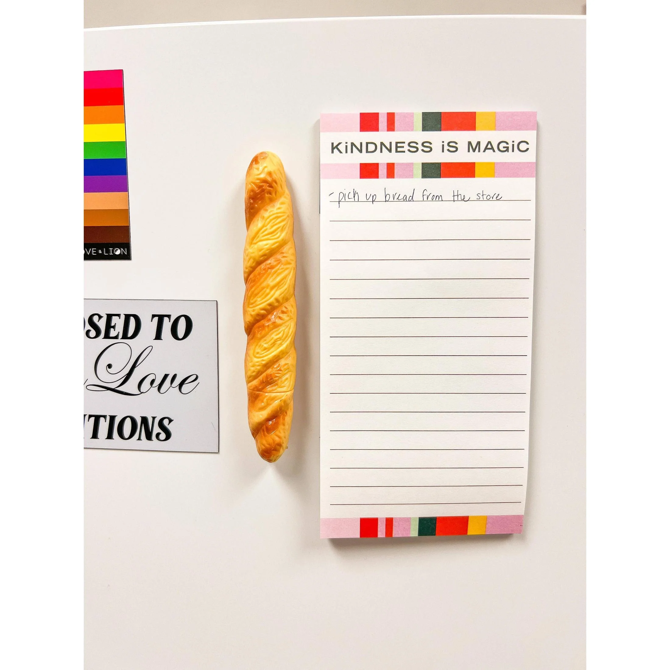 Baguette Bread Pen | Magnet to Stick to Fridge! | Ballpoint Novelty Pen with Cap - Image 5