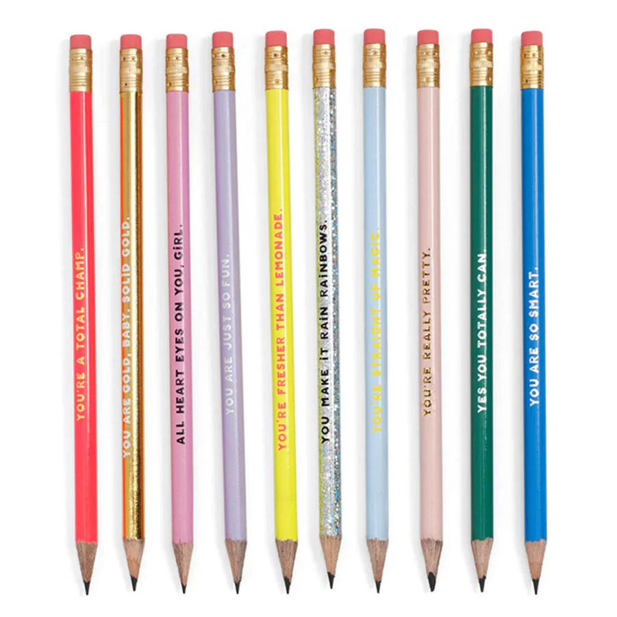 Ban.do Total Champ Compliments Pencil Set | Pre-Sharpened Pencils | Set of 10 - Image 3