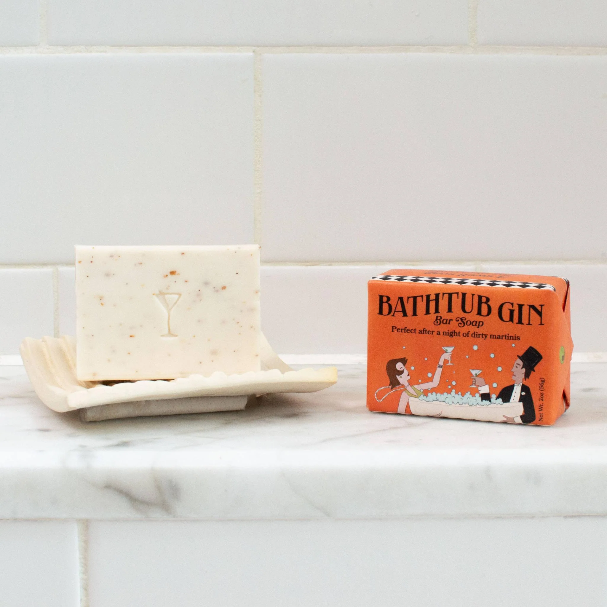 Bathtub Gin Exfoliating Mini Soap in Woodsy Fresh Scent | Body Bath Bar Cleanser | 2 oz. - Image 3