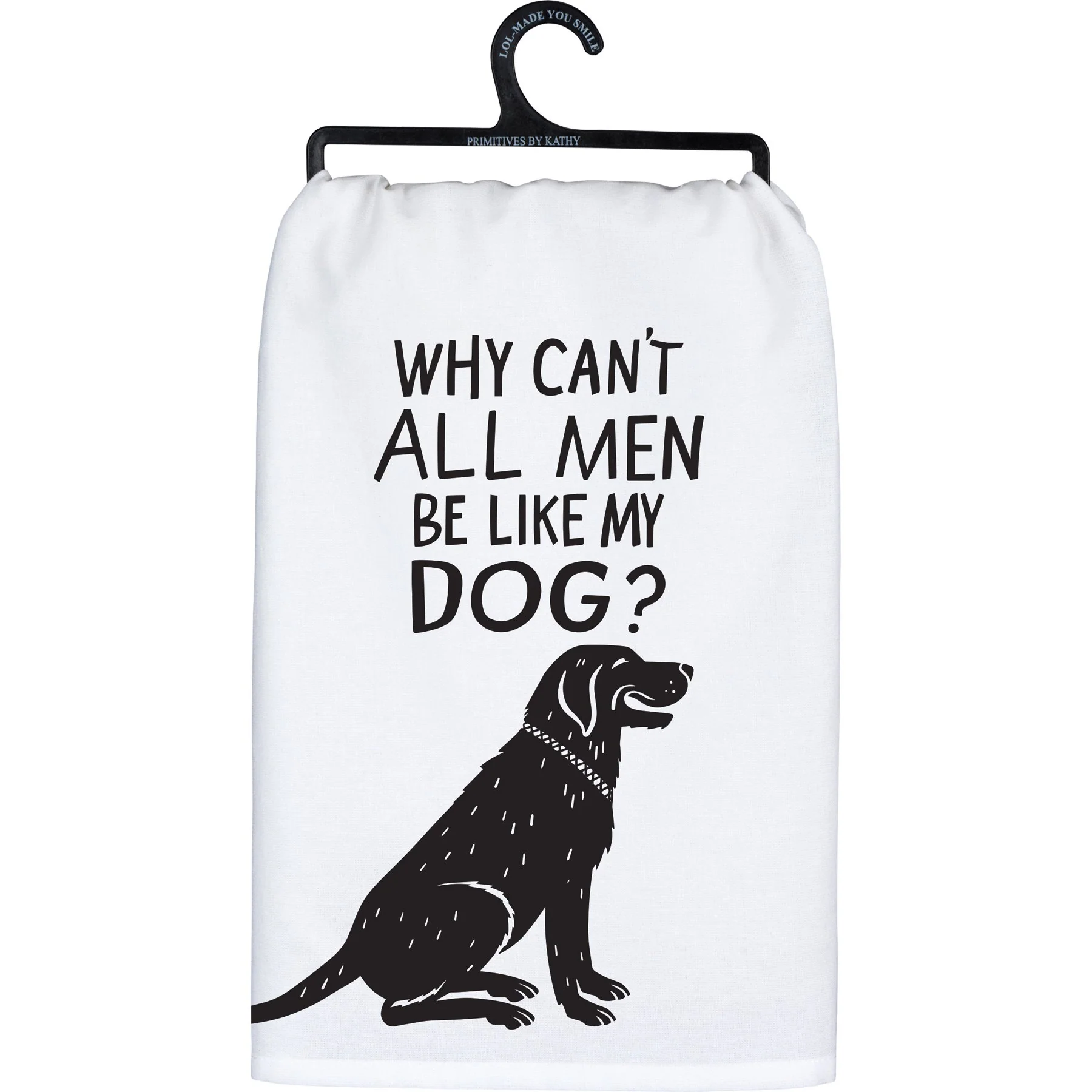 Be Like My Dog Kitchen Towel | 28" x 28" - Image 2