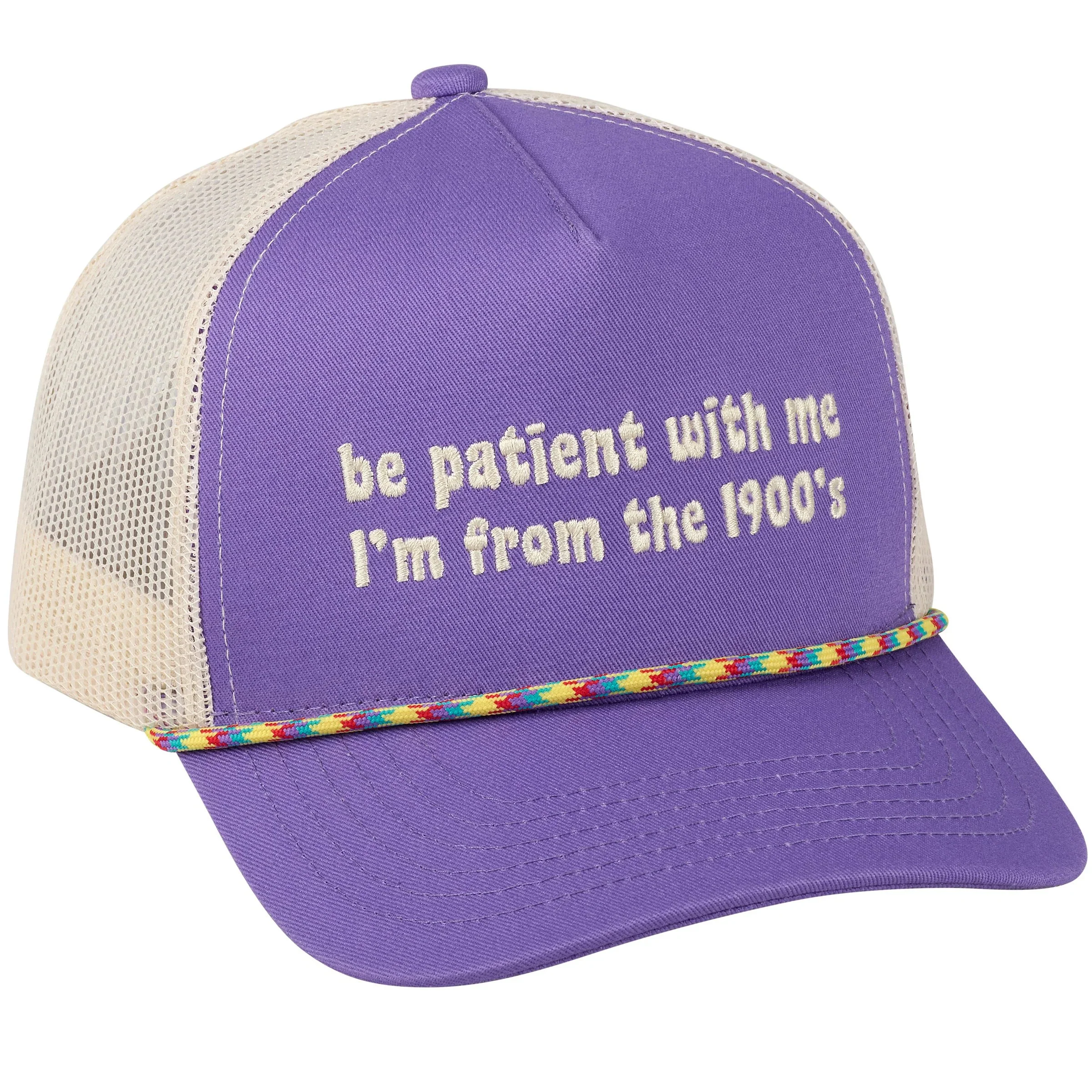 Be Patient With Me I'm From The 1900's Trucker Hat | Funny Retro Gen-X Millennial Hat - Image 3