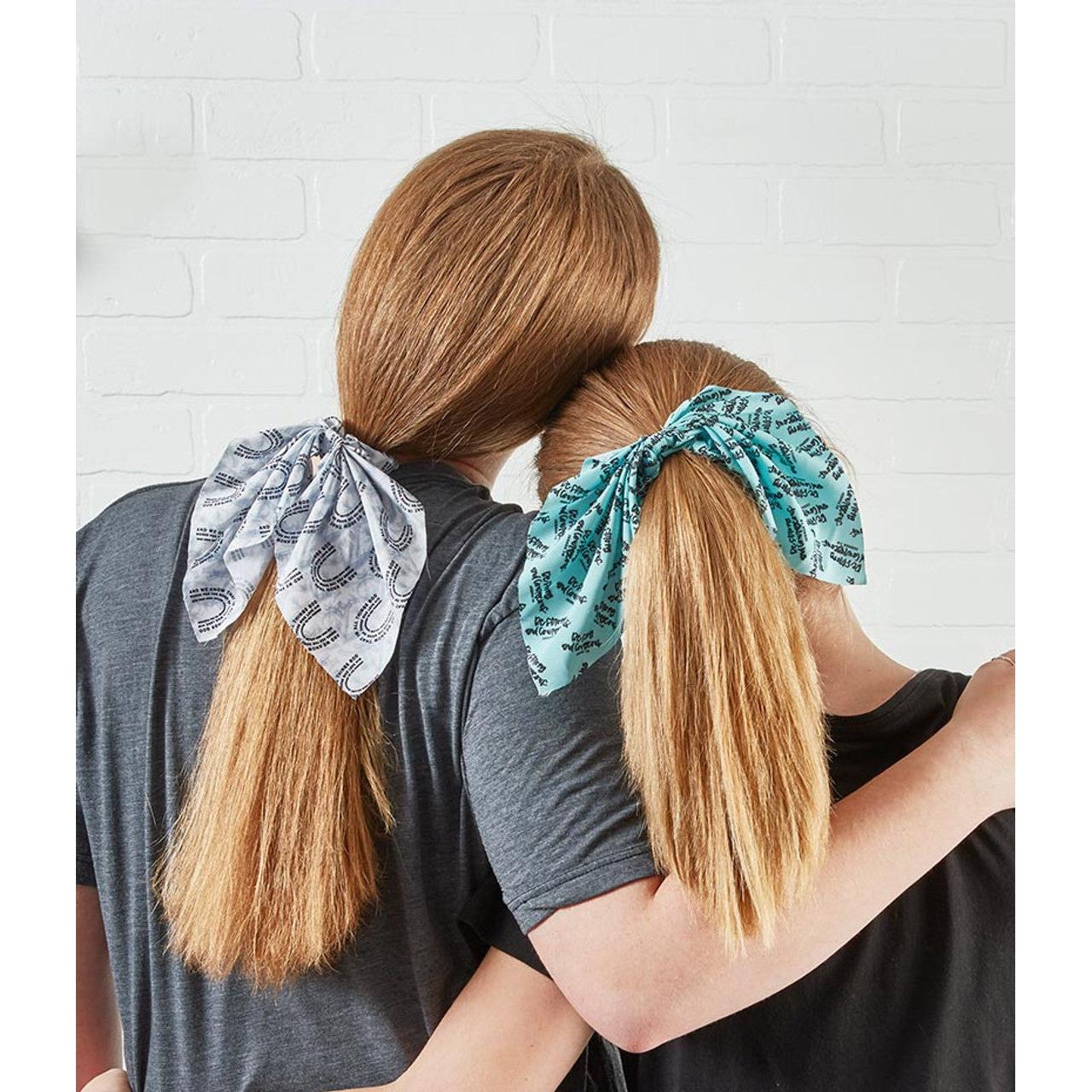 Be Strong & Courageous Scrunchie | Ponytail Hair Accessory - Image 3