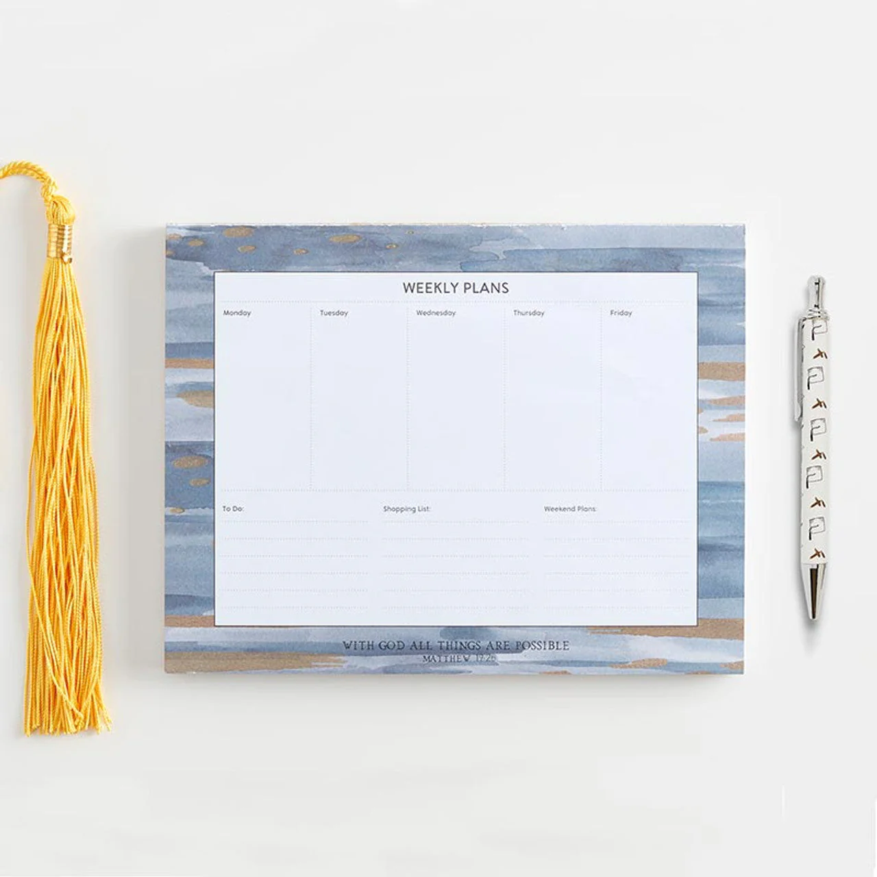 Be Strong And Courageous Pen Set | Set of 2 Giftable Pens in Box | Refillable - Image 2